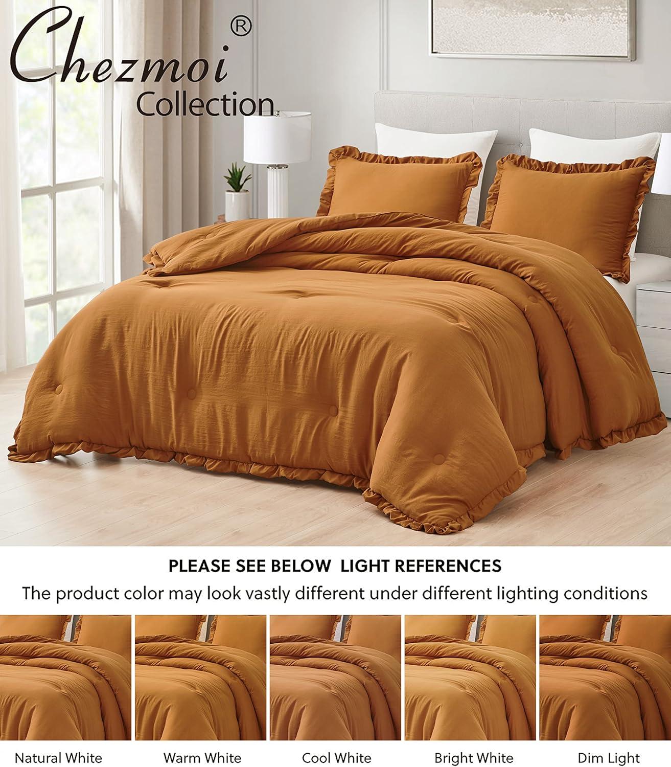 Nora Ruffled Microfiber Comforter Set