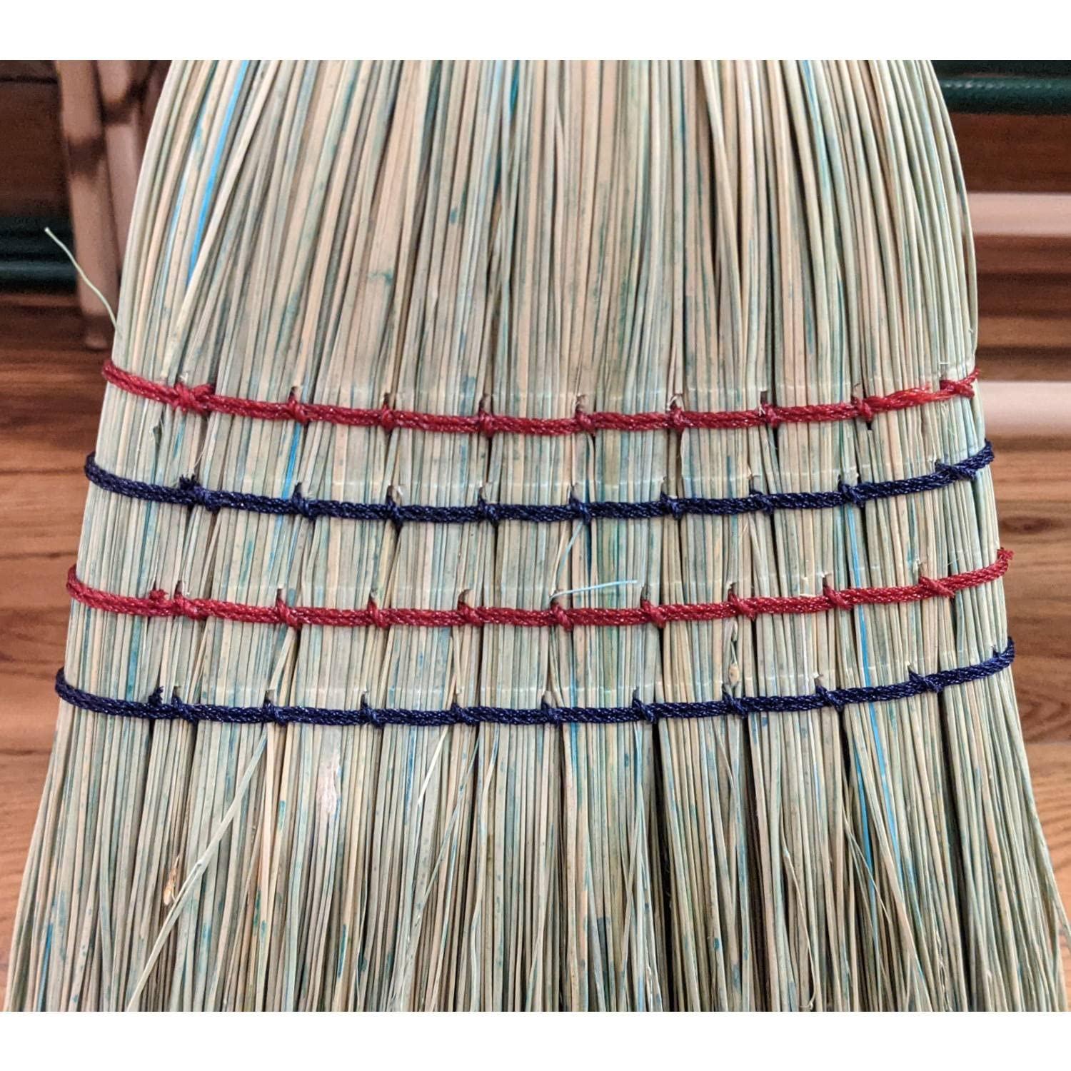 Stoltzfus Brooms & Carpets Amish-Made House Broom - Authentic Corn Straw Broom with Hardwood Handle, Natural, 55 inches