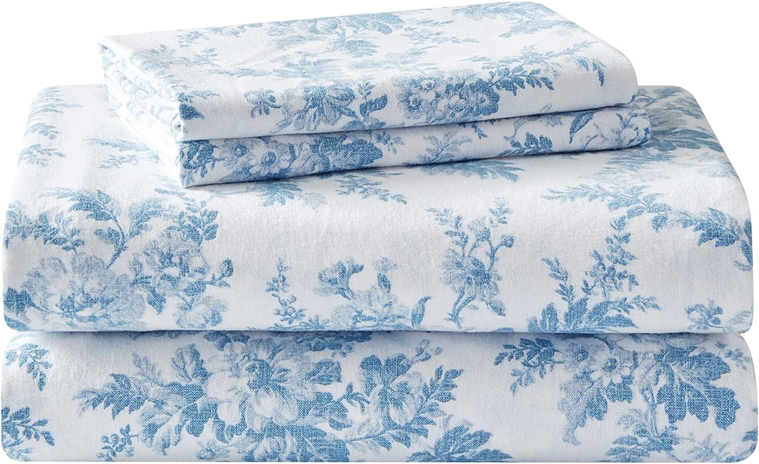 Laura Ashley Laura Ashley Cotton Flannel Cozy Sheet Sets