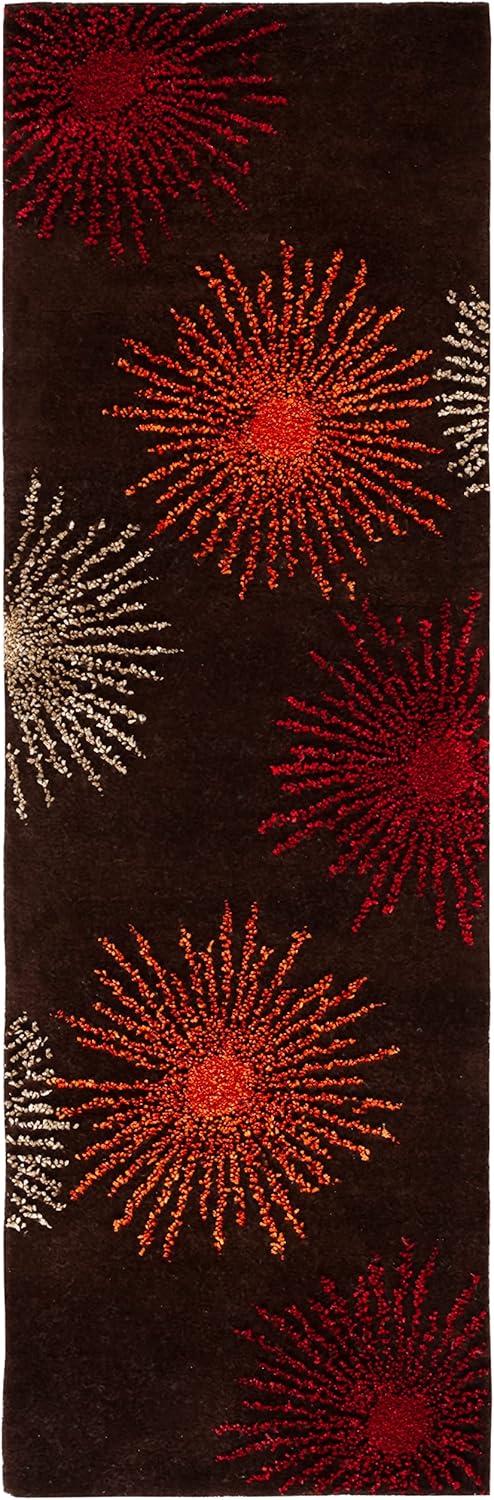 Soho SOH712 Hand Tufted Indoor Runner Rug - Brown/Multi - 2'6"x8' - Safavieh.