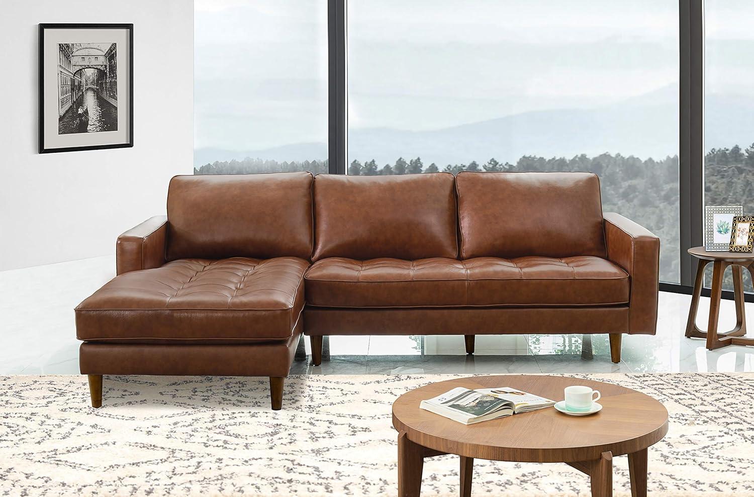 Hobbes Mid-Century Sectional Camel - Abbyson Living