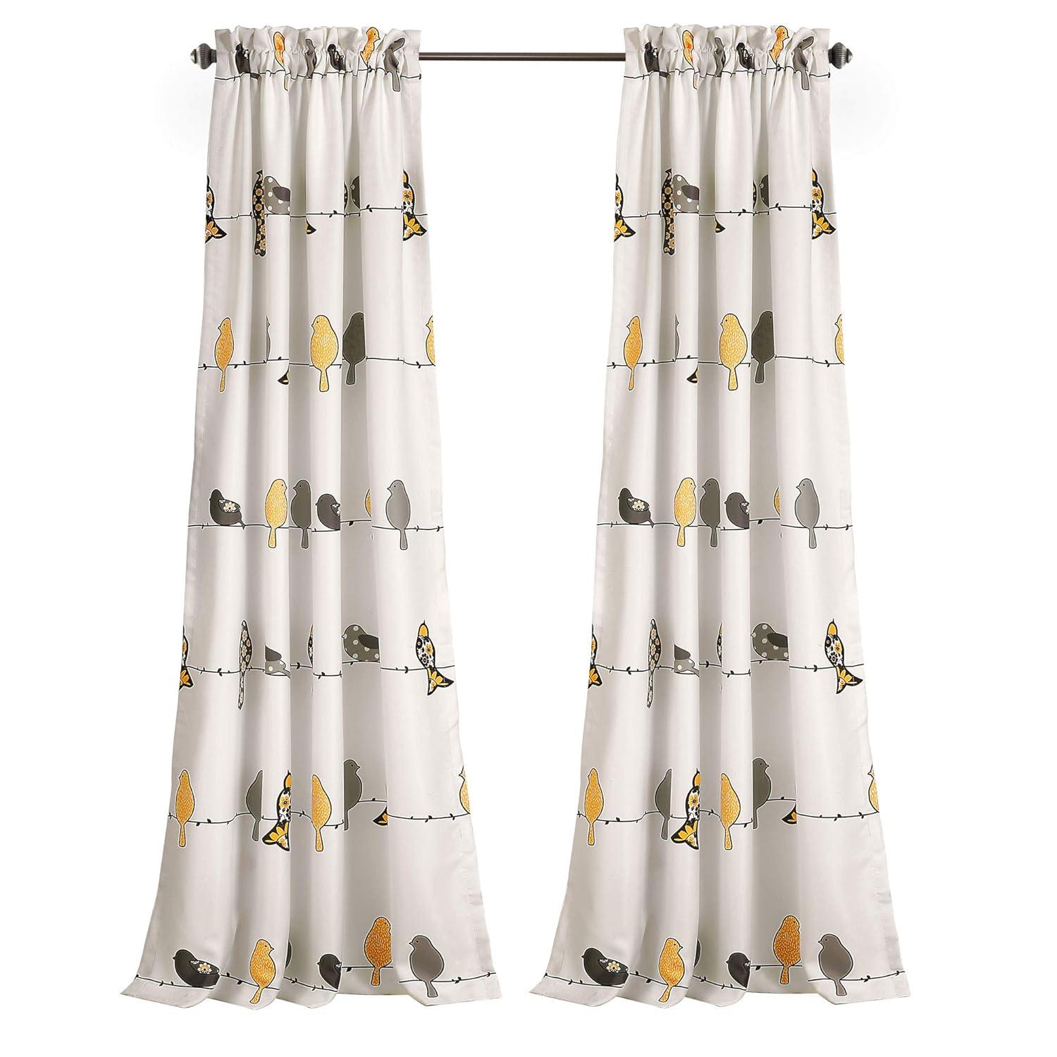 Frifoho Room Darkening Thermal Rod Pocket Curtain Panels (Set of 2)