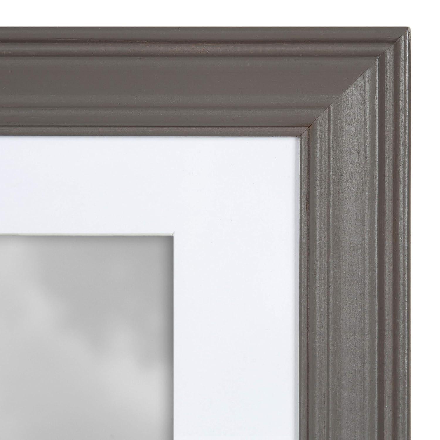 10pc Bordeaux Frame Boxs White/Black/Natural Wood - Kate & Laurel All Things Decor: Wall Display, Multi-Size, Modern Style