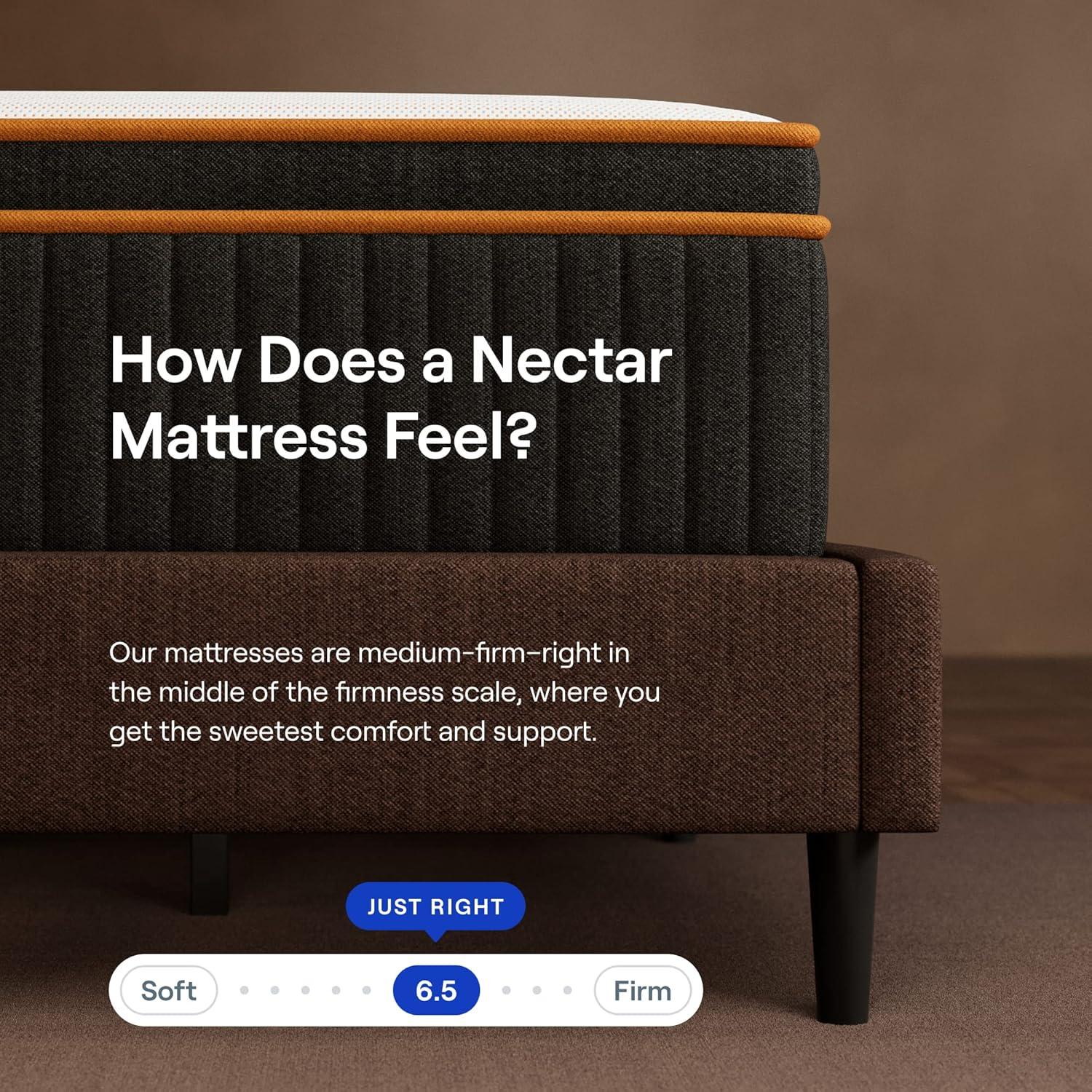 Nectar Premier Copper Hybrid Twin Mattress 14 Inch - Medium Firm Memory Foam - Steel Springs - Dual Action Cooling Technology - 365-Night Trial - Forever Warranty, White