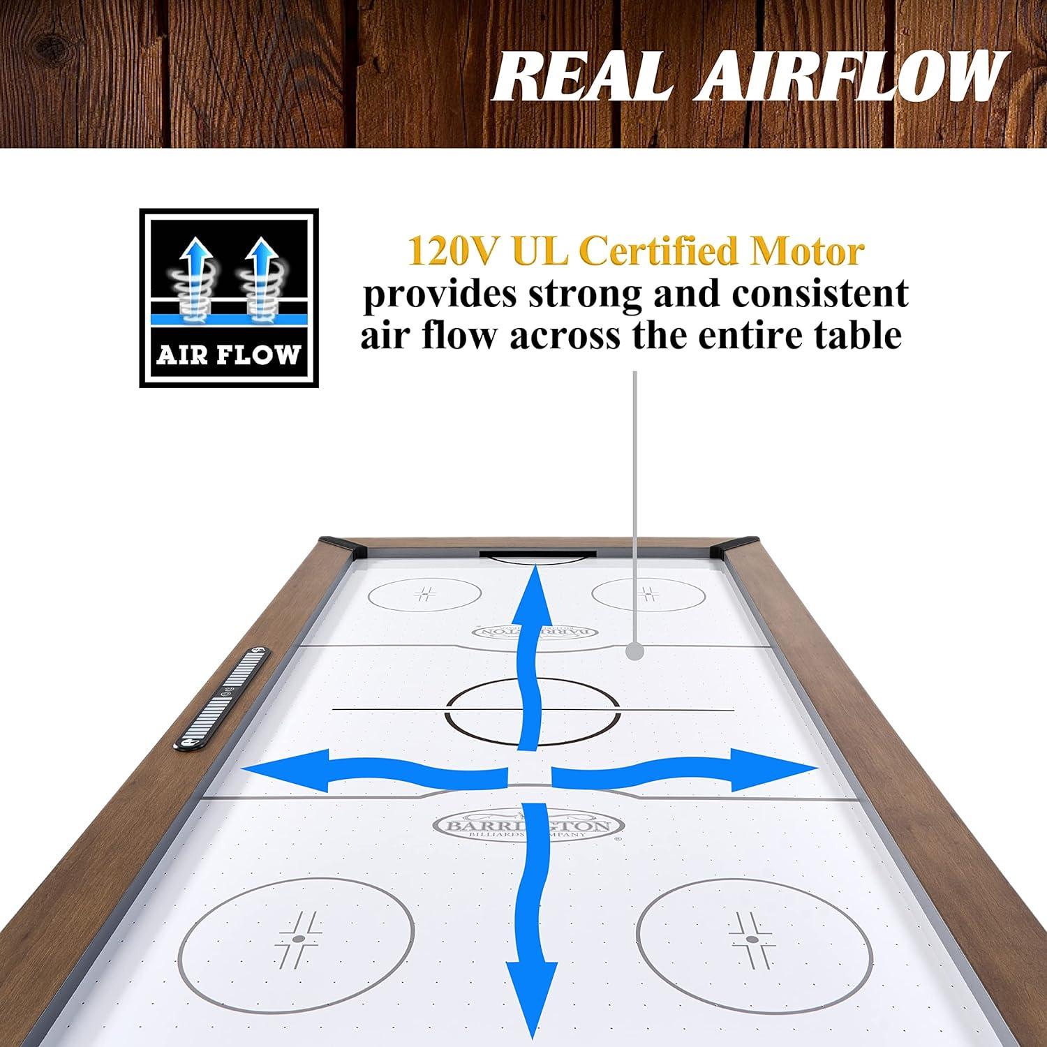 Barrington Billiards Company Barrington Urban 7' Air Powered Hockey Table With Pusher And Puck Set
