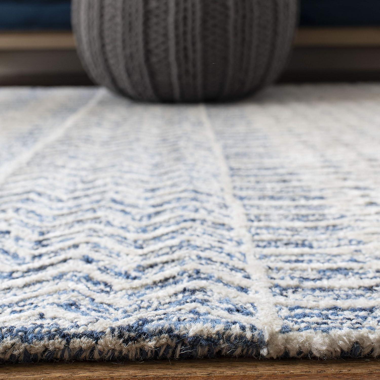 Glamour GLM538 Hand Tufted Indoor Accent Rug - Navy/Ivory - 3'x5' - Safavieh