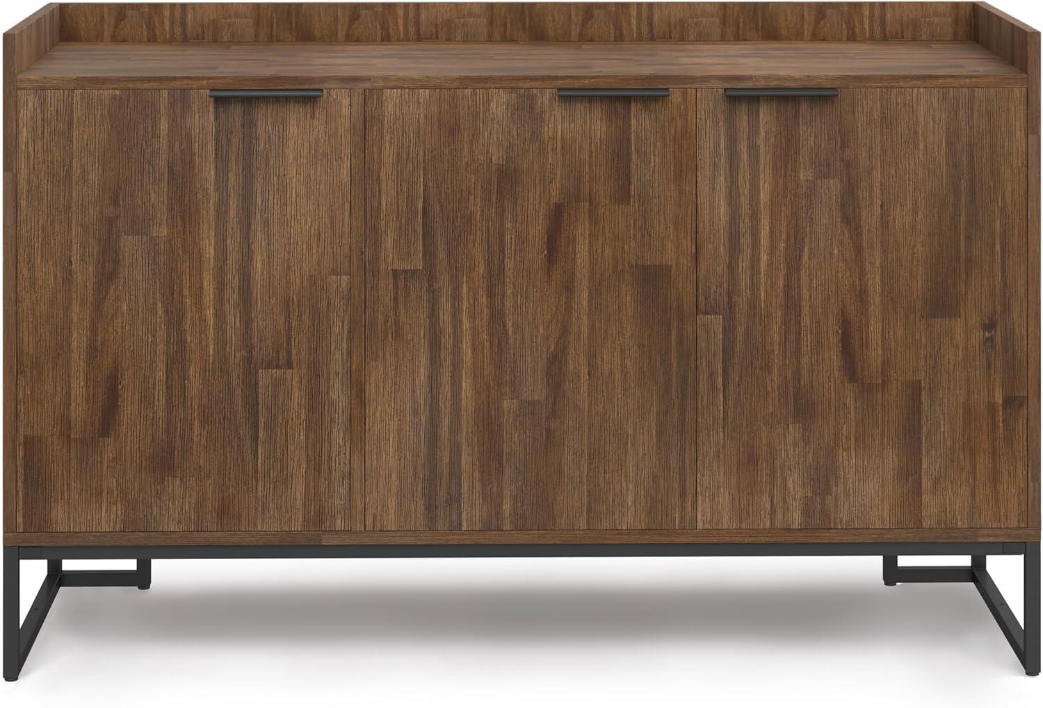 Milverton SOLID WOOD & Metal54"WD.Sideboard Buffet in Rustic Natural Aged Brown