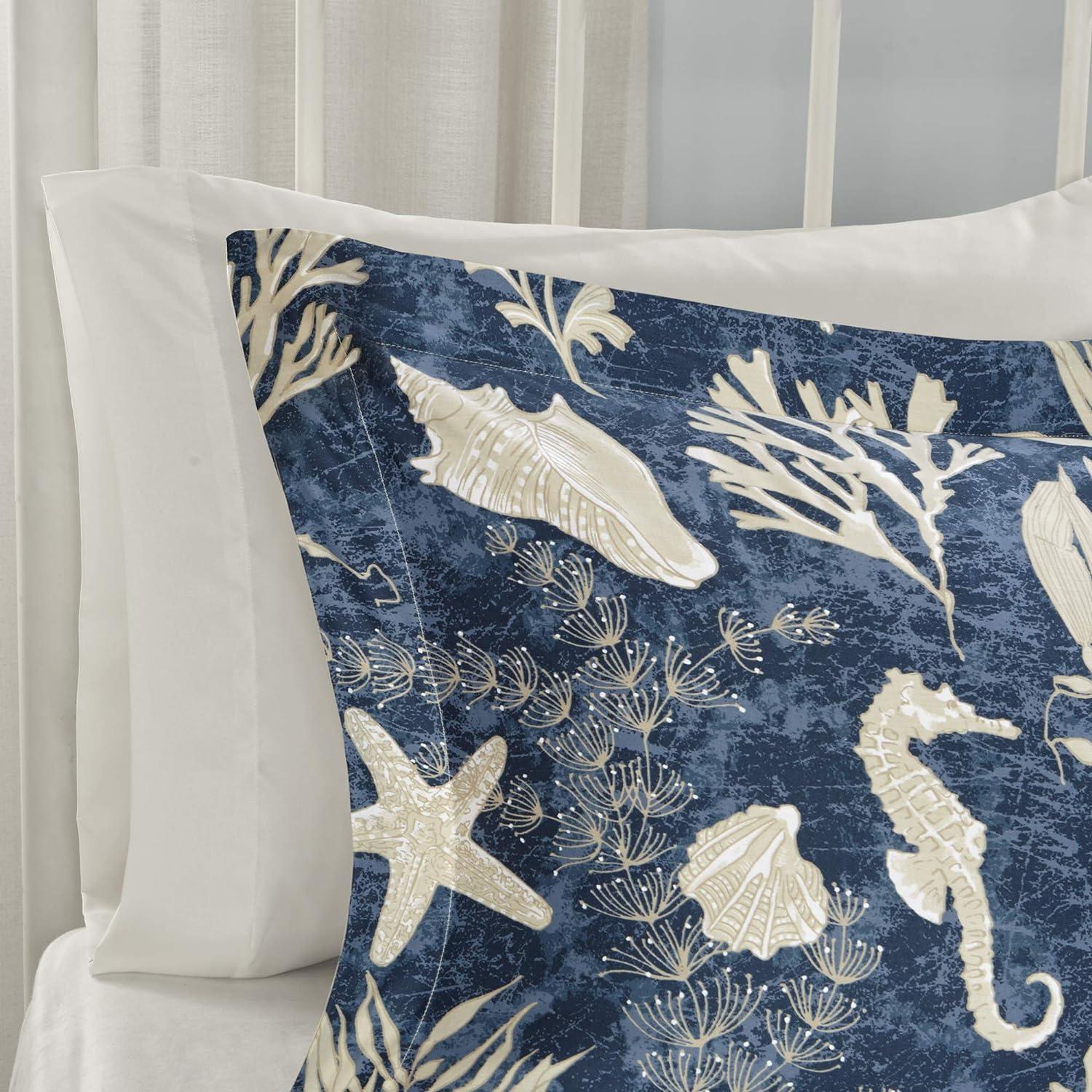 Cape Cod 7 Piece Coastal Cotton Sateen Comforter Set