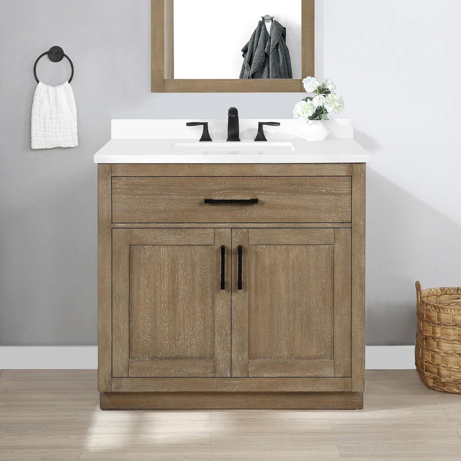 OVE Decors Bailey Single Bathroom Vanity with Premium Countertop