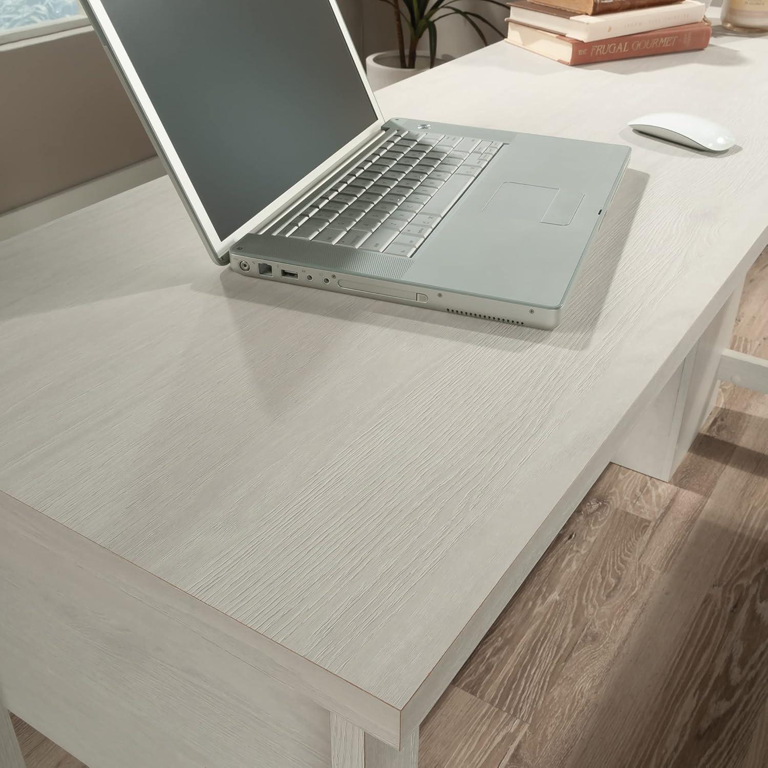 Summit Station 1 Drawer L Shaped Desk Glacier Oak - Sauder: Home Office Furniture with Metal Hardware & Laminated Finish