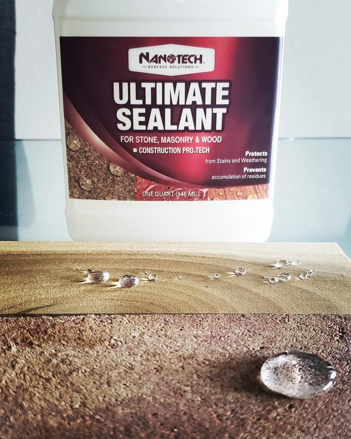 Nanotech Ultimate Sealer 1 Quart Natural for use on stone, concrete, pavers, un glazed tile, clay tiles, wood