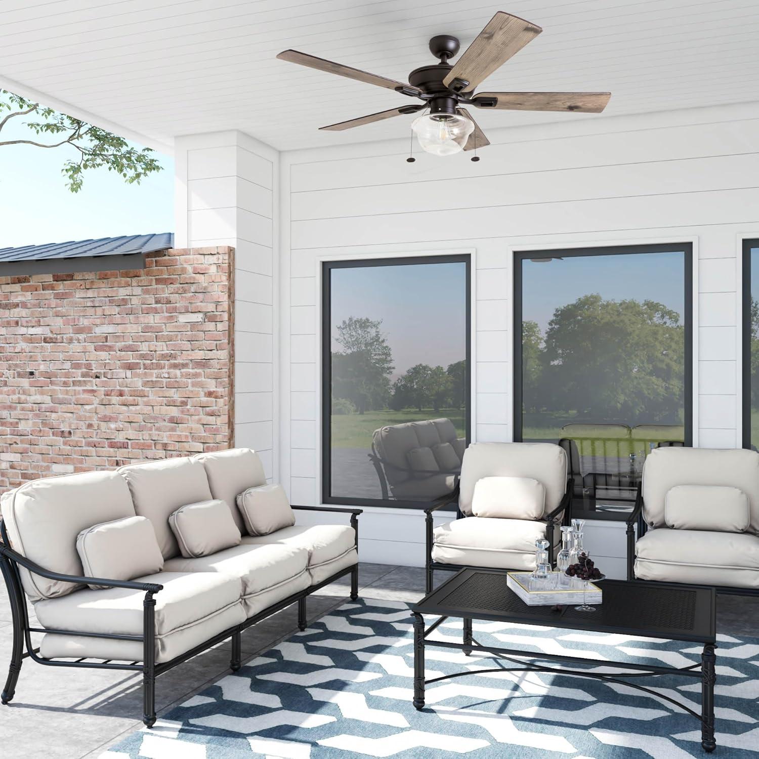 Prominence Home 52" Abner Indoor/Outdoor Bronze Ceiling Fan