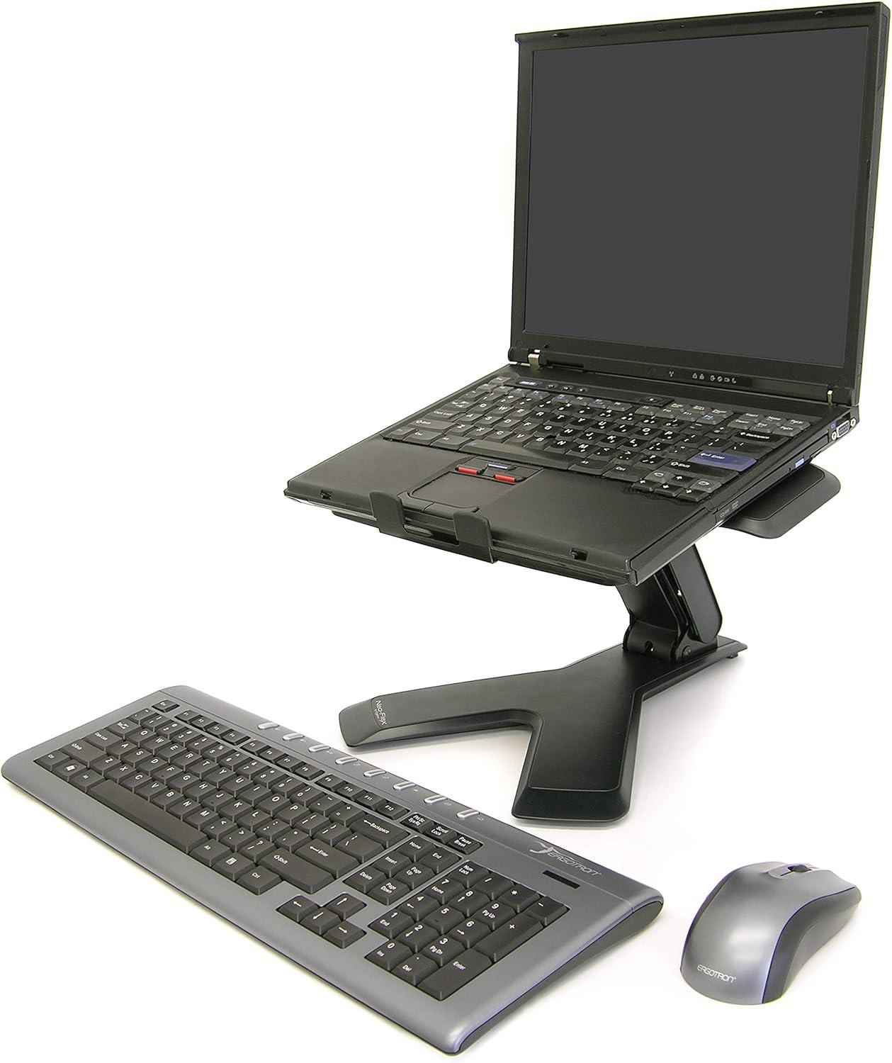 Ergotron Black Adjustable Standing Desk Converter for Laptops