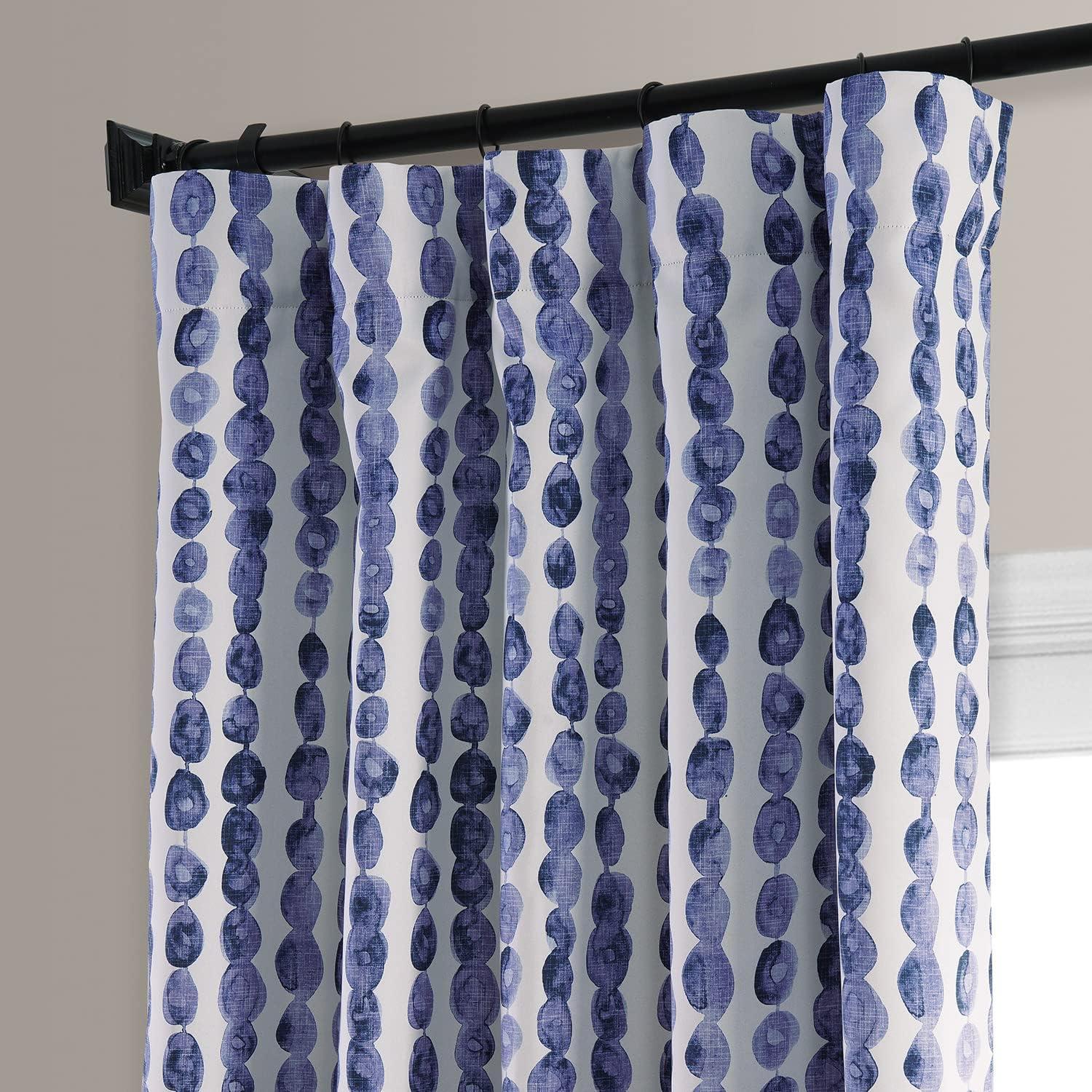 Gumdrop Blueberry Room Darkening Curtain (1 Panel), Gumdrop Blueberry, 50W X 108L