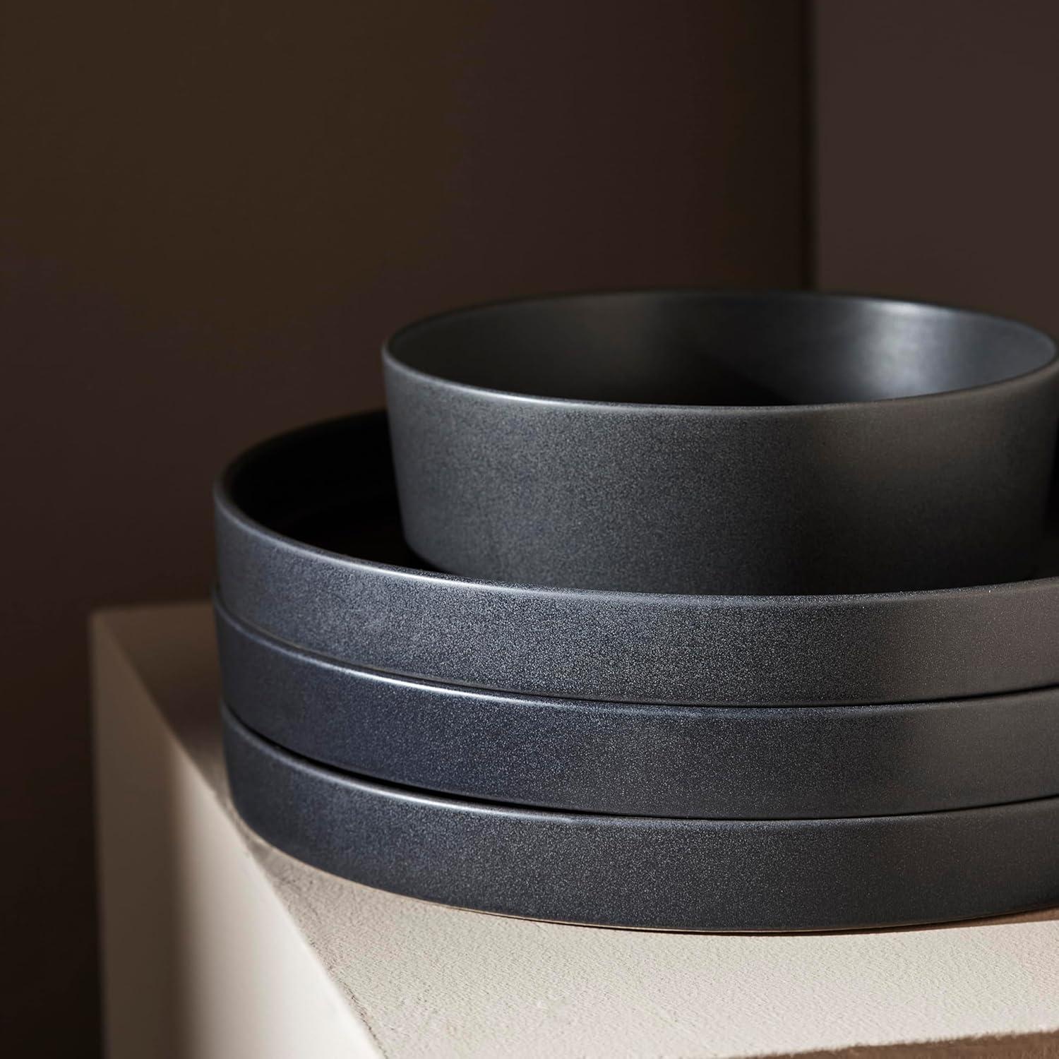 Stone By Mercer Project MODAN 24 Piece Stoneware Dinnerware Set - Service for 8