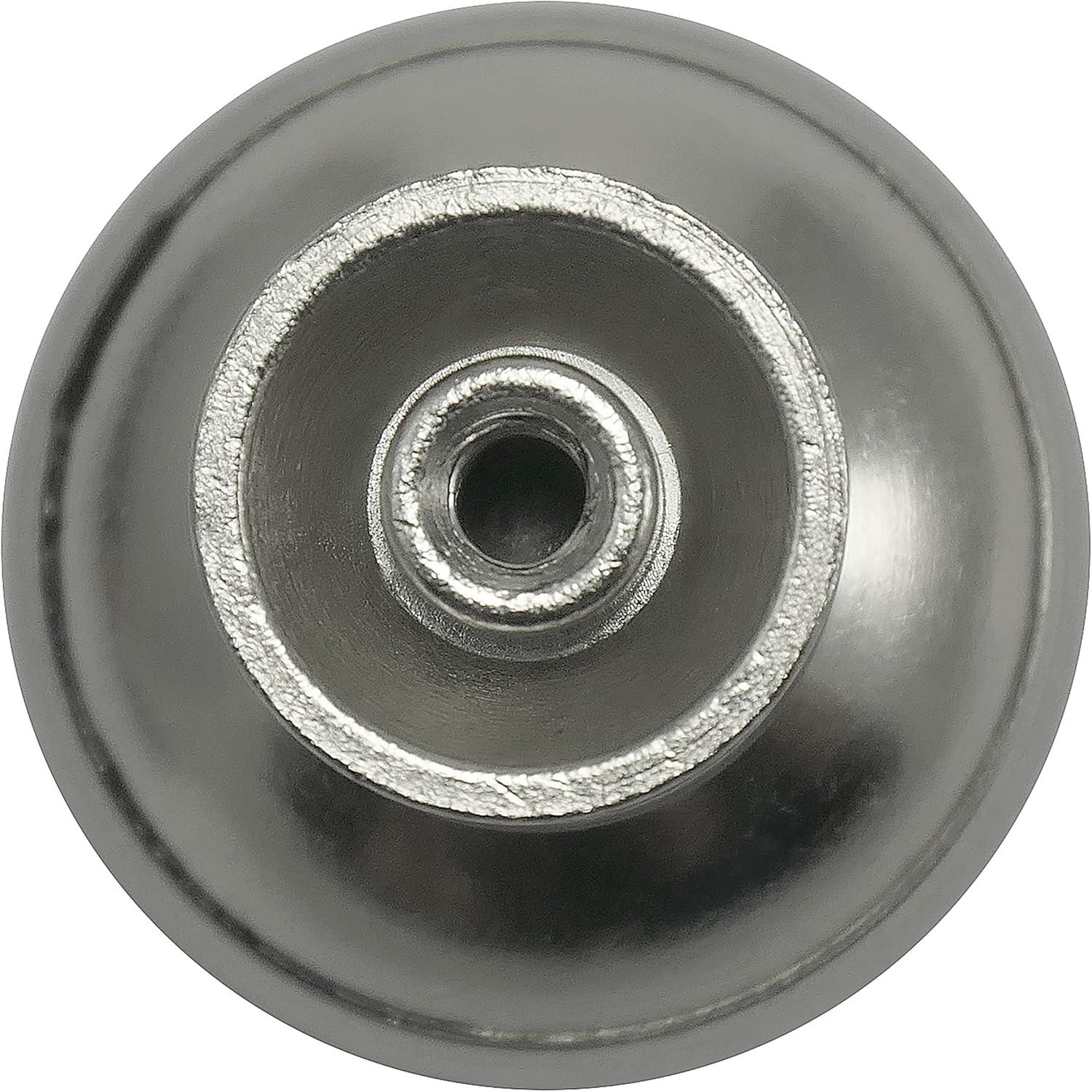 Satin Nickel Round Cabinet Knob with Mounting Hardware