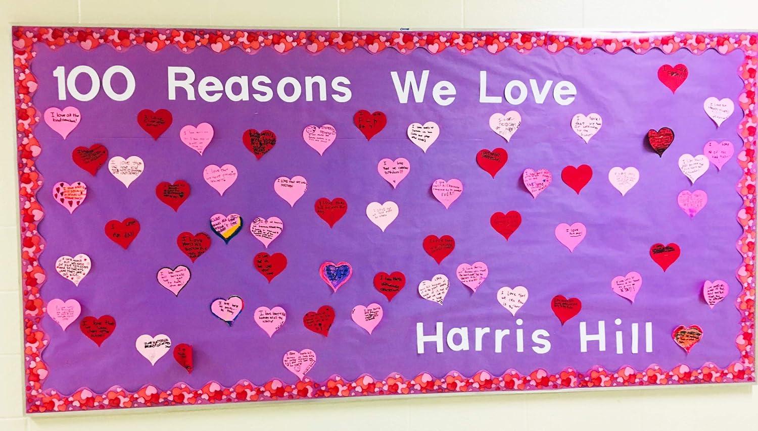 SHAPES ETC. Heart Large Tri-Color Creative Cut-Outs- 5.5”