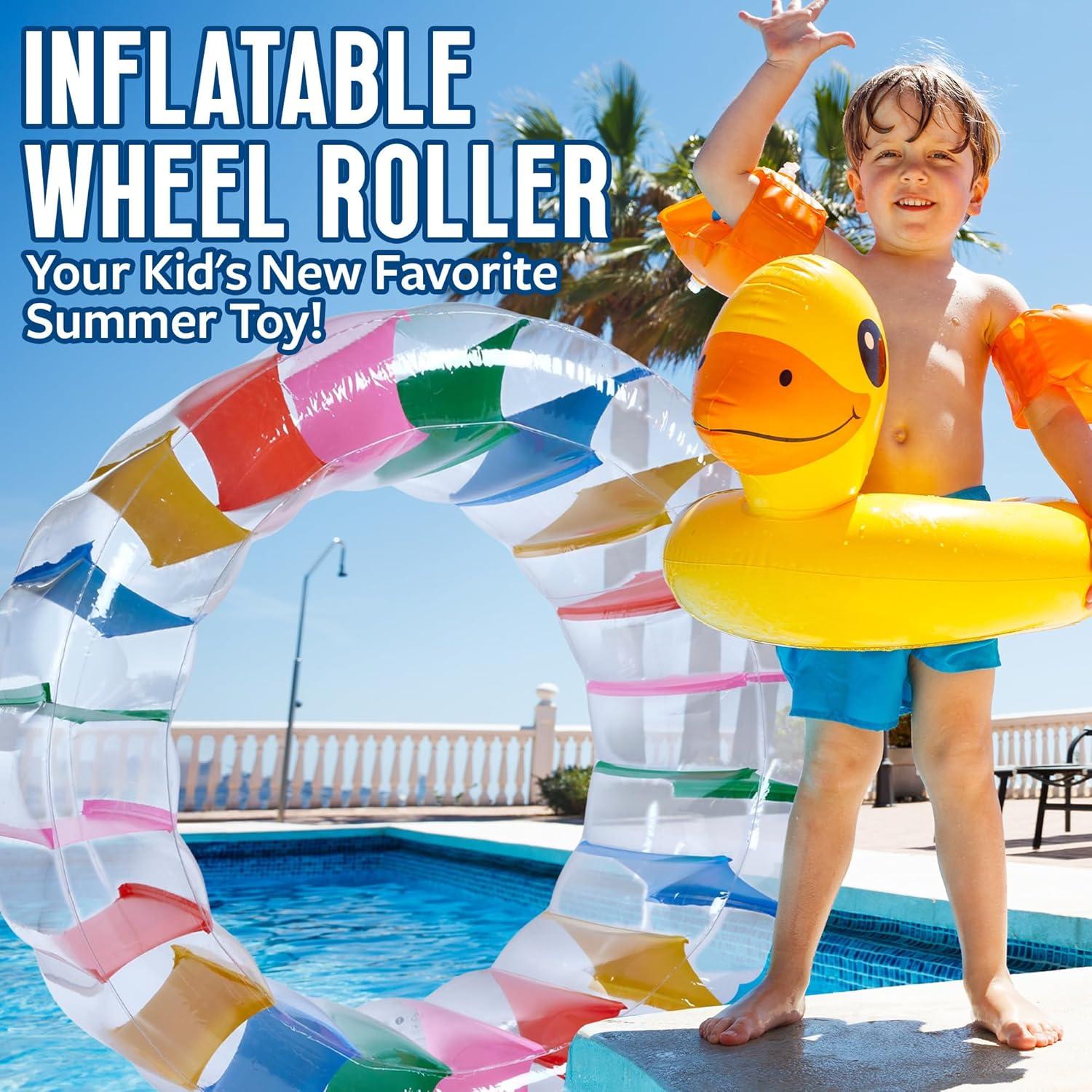 Playbees Giant Inflatable Wheel Roller 65"