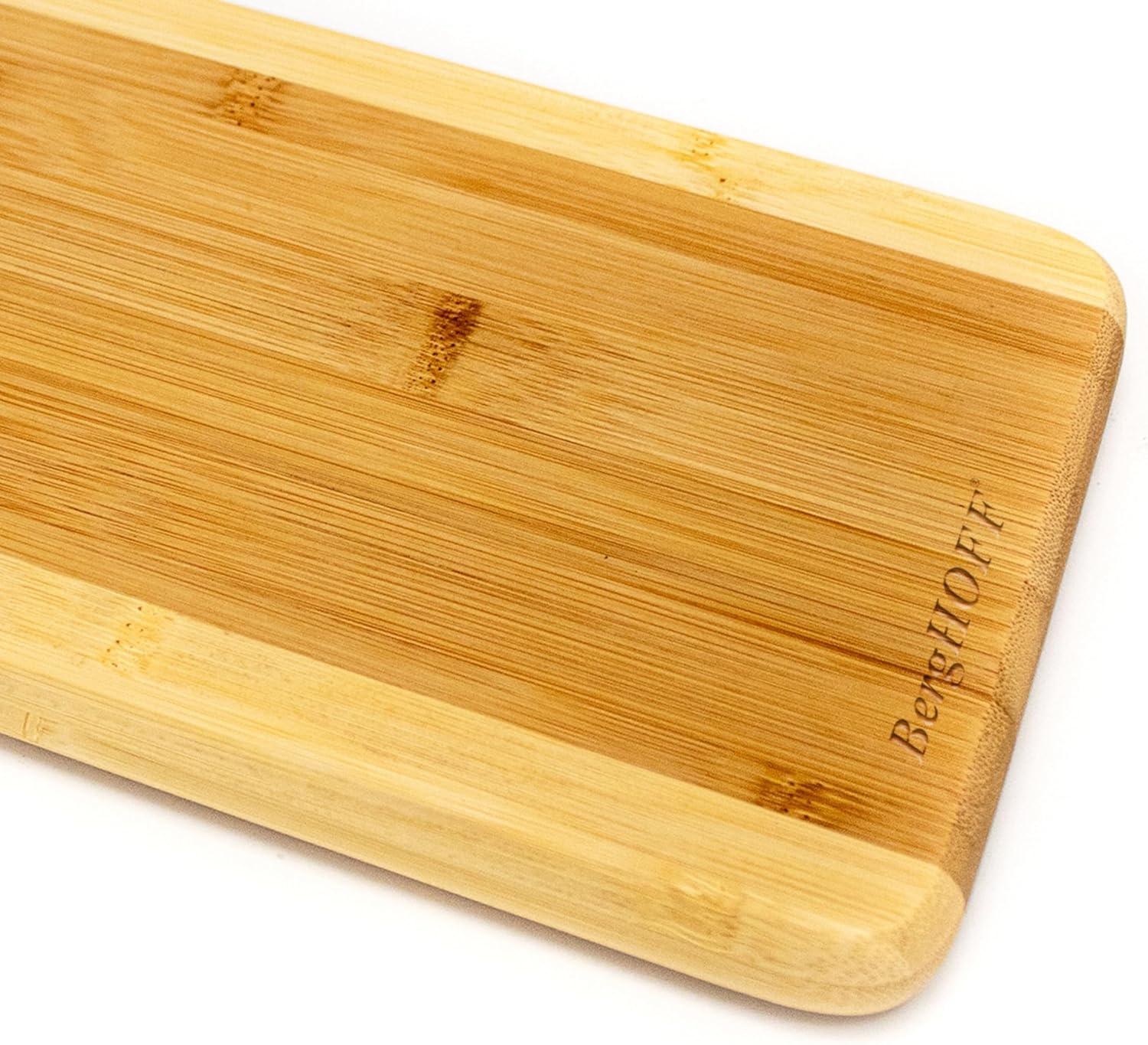 BergHOFF Bamboo Long Rectangle Cutting Board, Two-toned, 14.2"x6"x0.7"