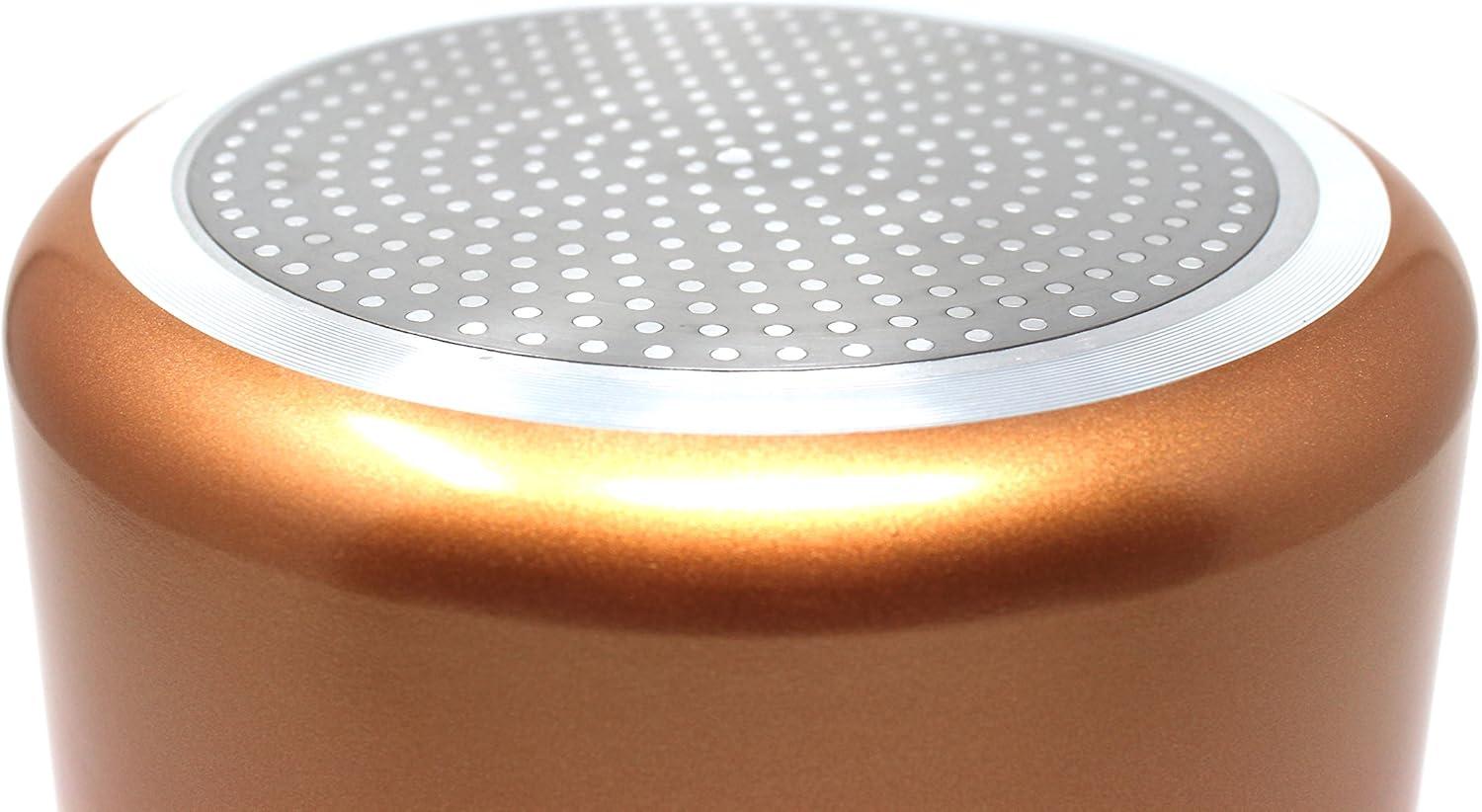 7 Quart Copper Non-Stick Stock Pot with Stainless Steel Handles