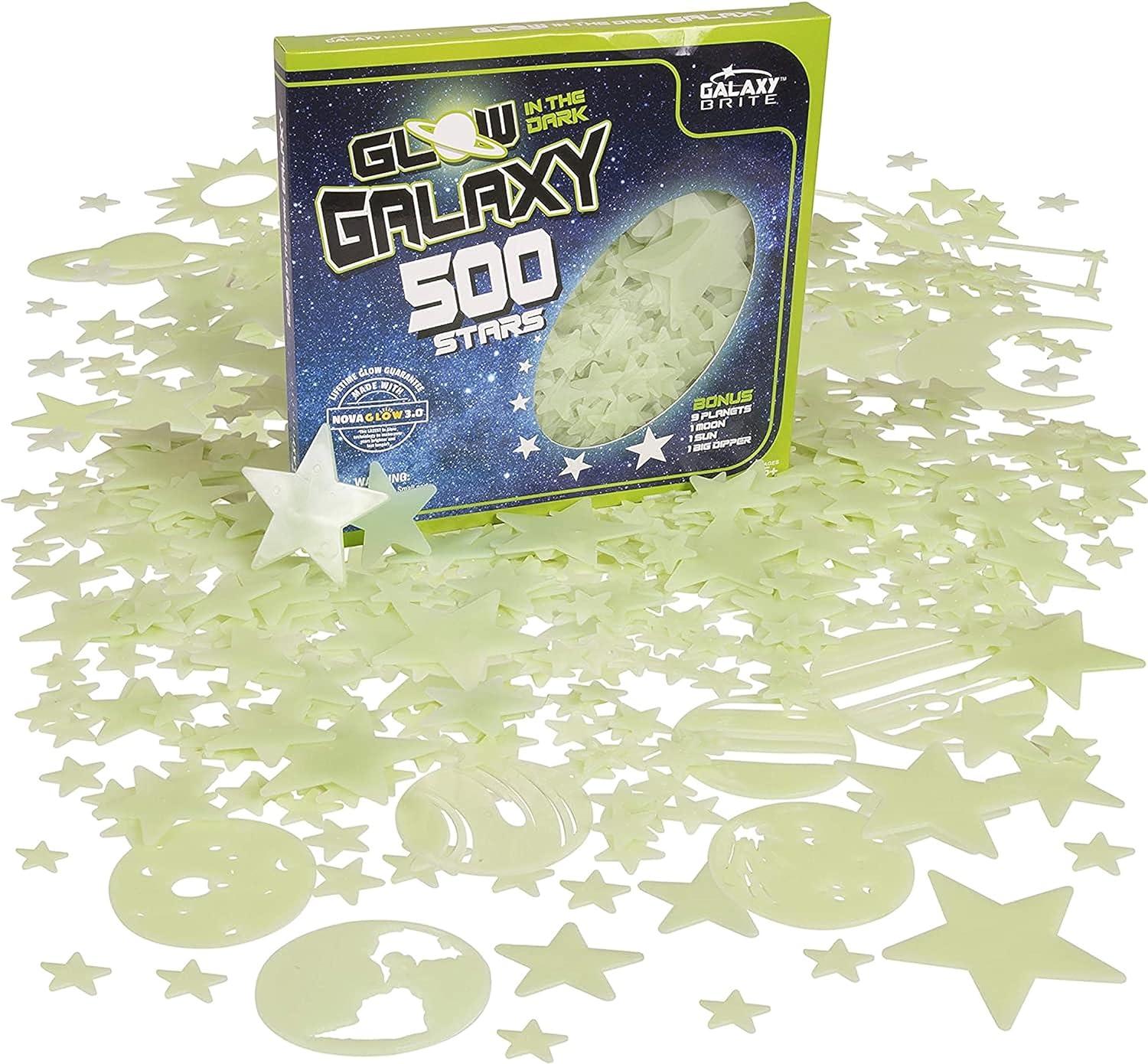 Glow in the Dark Galaxy Stars and Planets Set