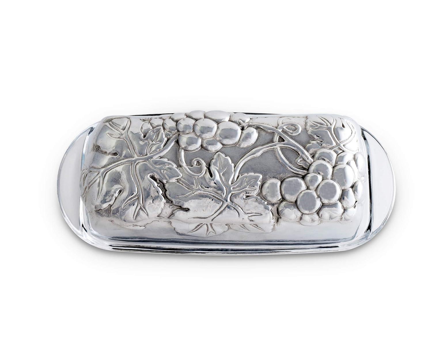 Arthur Court Designs Arthur Court Designs Grape Aluminum Butter Dish