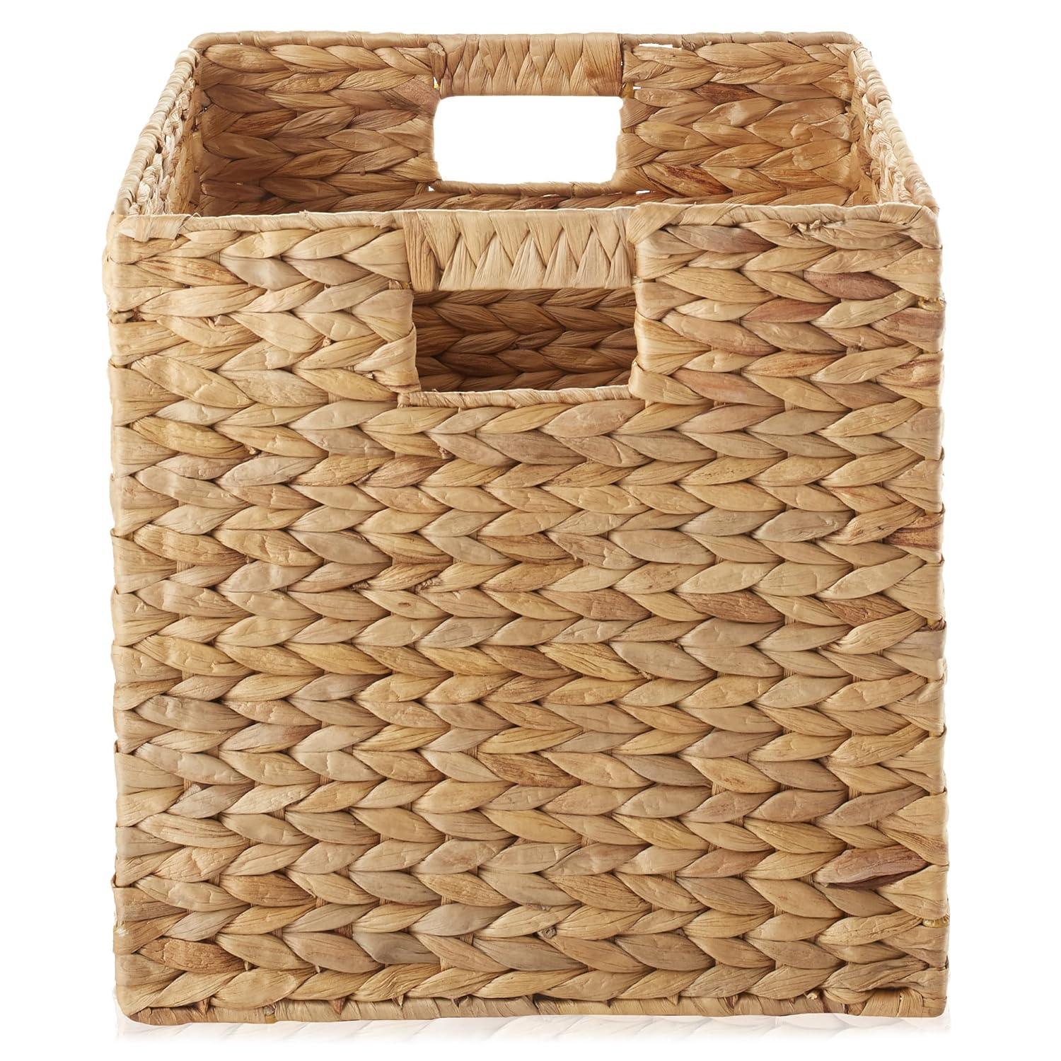Casafield Casafield Water Hyacinth Storage Basket Cube Sets