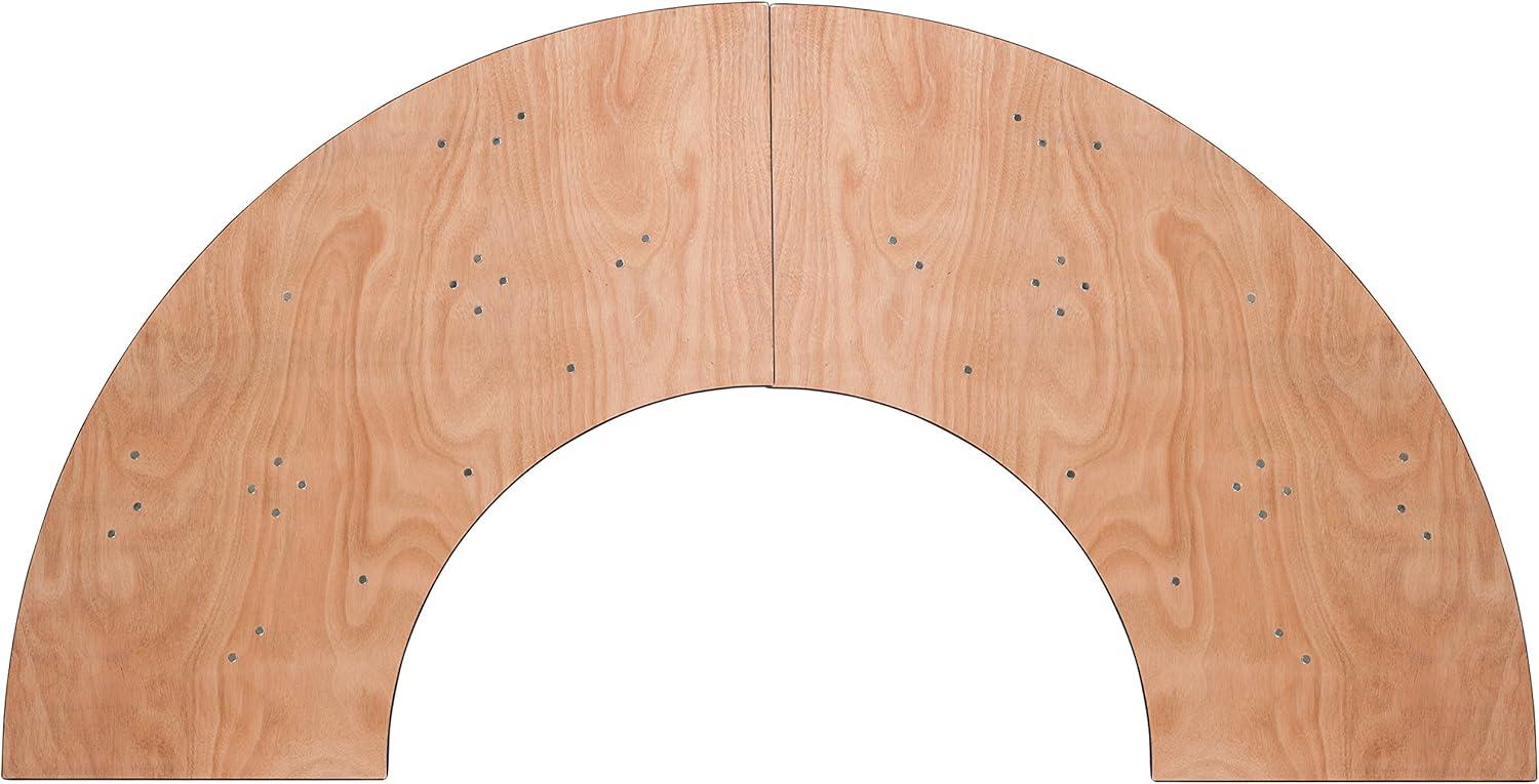Flash Furniture Wofford 5.5 ft. x 2 ft. Serpentine Wood Folding Banquet and Hospitality Table