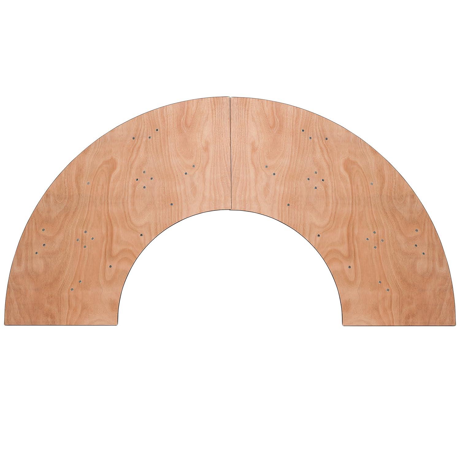 Flash Furniture Wofford 5.5 ft. x 2 ft. Serpentine Wood Folding Banquet and Hospitality Table