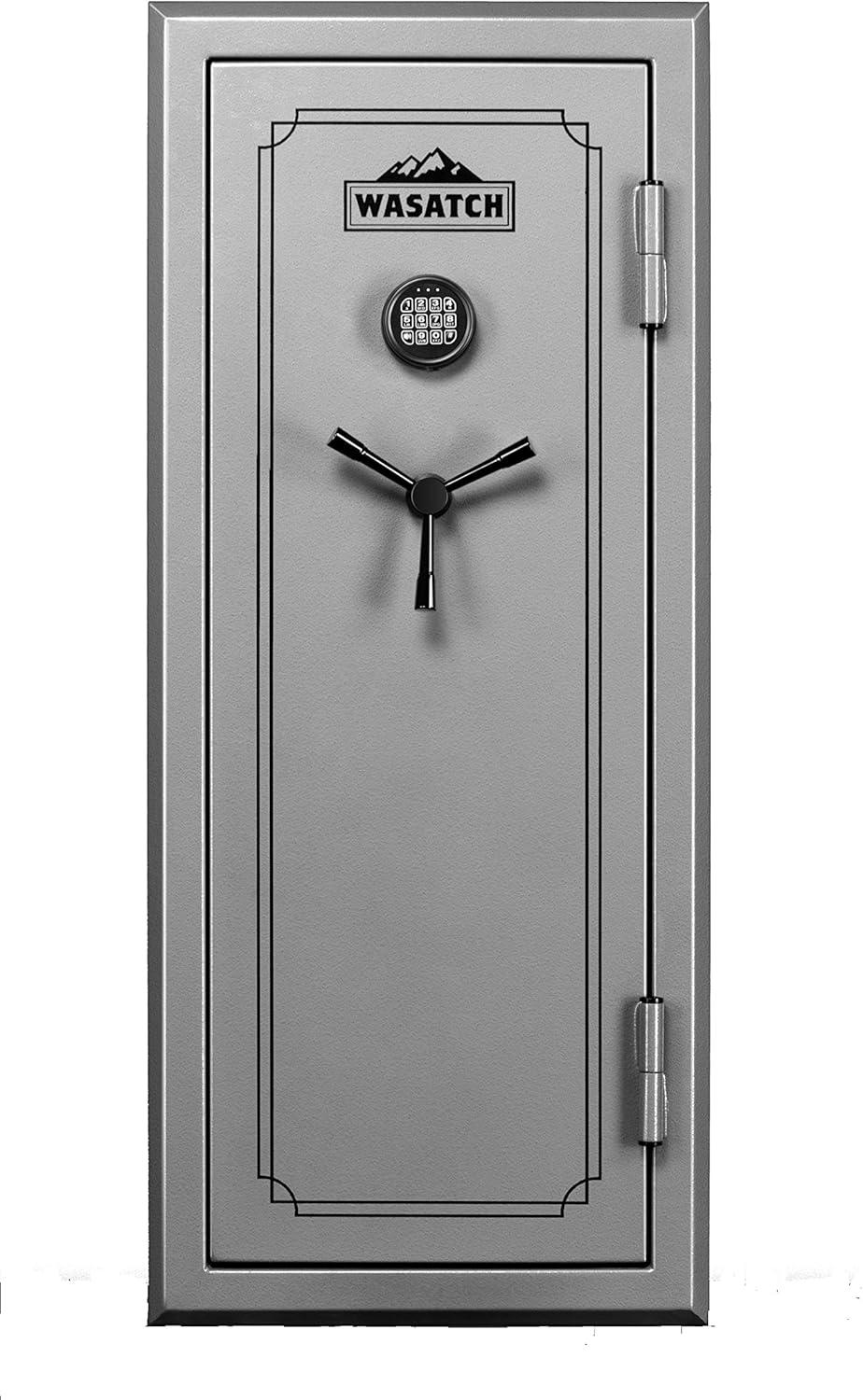 Pebble Gray 24-Gun Fireproof Waterproof Digital Safe