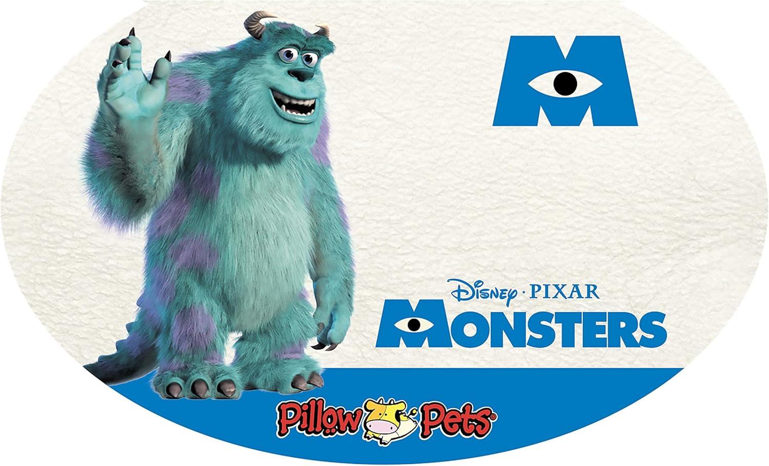 Pillow Pets Monsters Inc 16"" Sulley Stuffed Animal, Disney Monsters University Plush Toy
