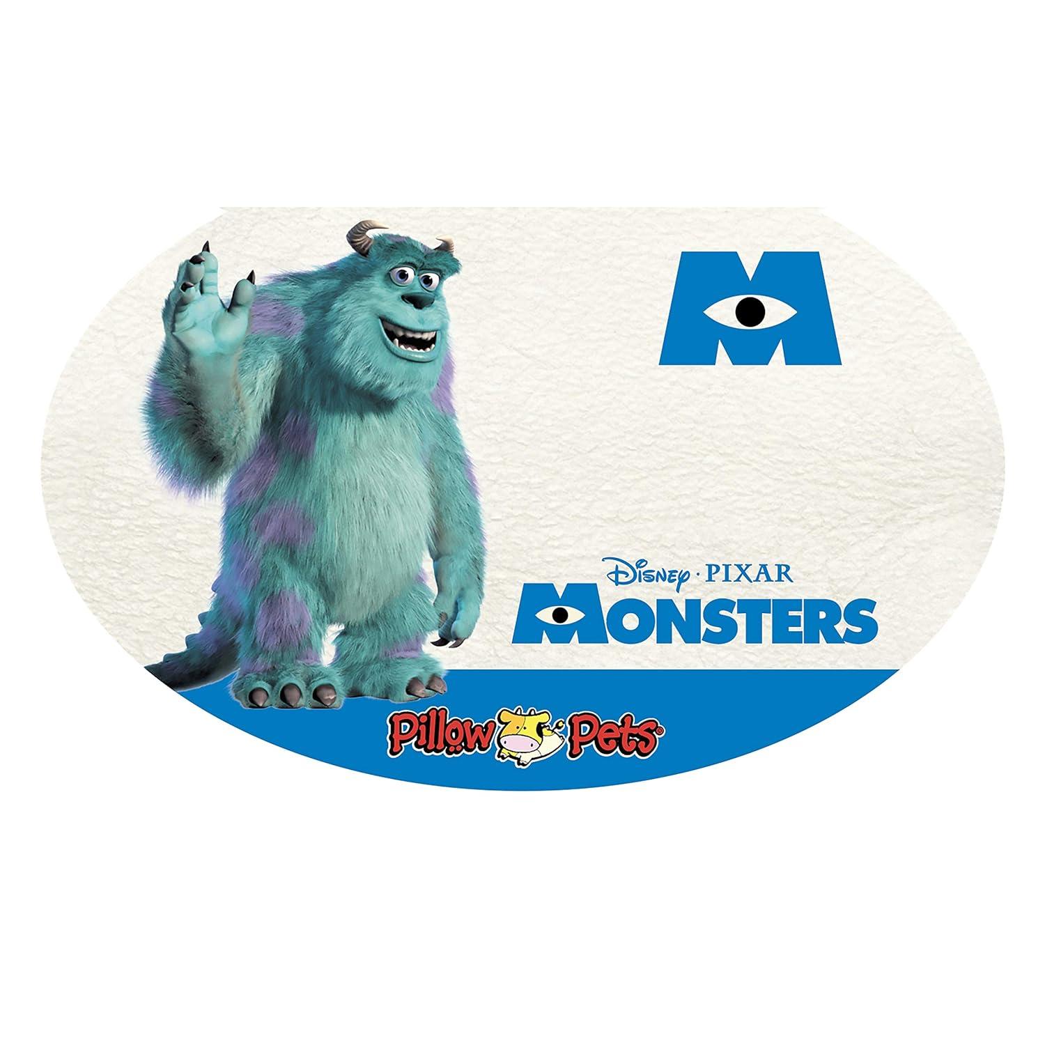Pillow Pets Monsters Inc 16"" Sulley Stuffed Animal, Disney Monsters University Plush Toy