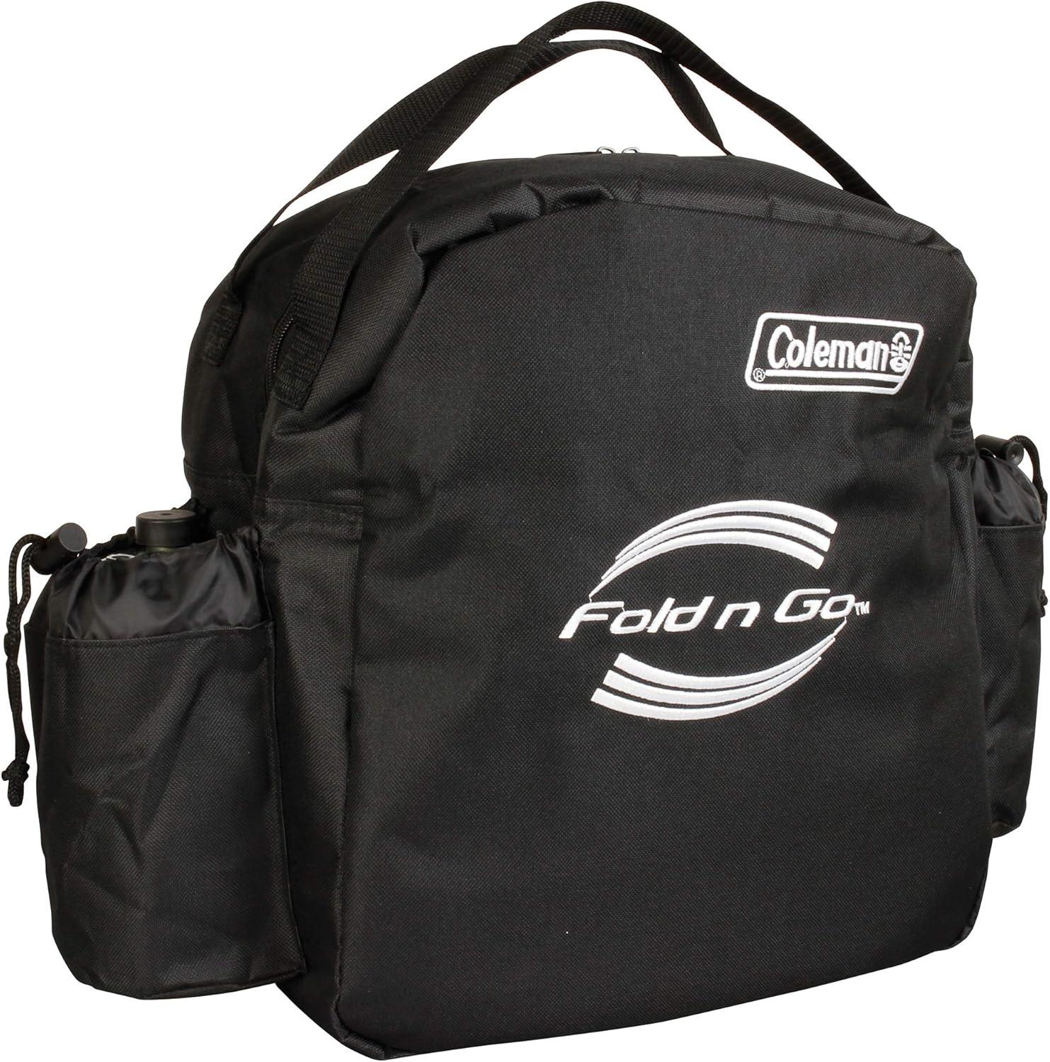 Coleman Camping Stove Fold N Go Carry Case W/ Padded Interior, Black, Fits Colem