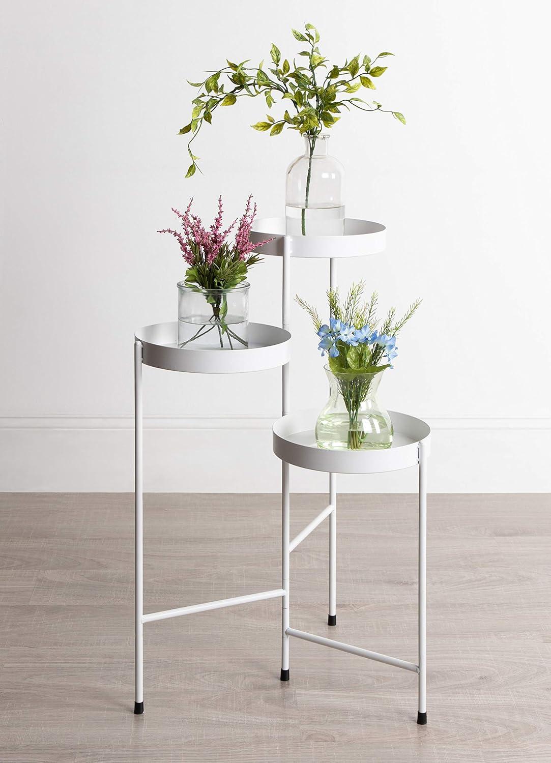 Kate and Laurel - Finn Metal Tri-Level Plant Stand