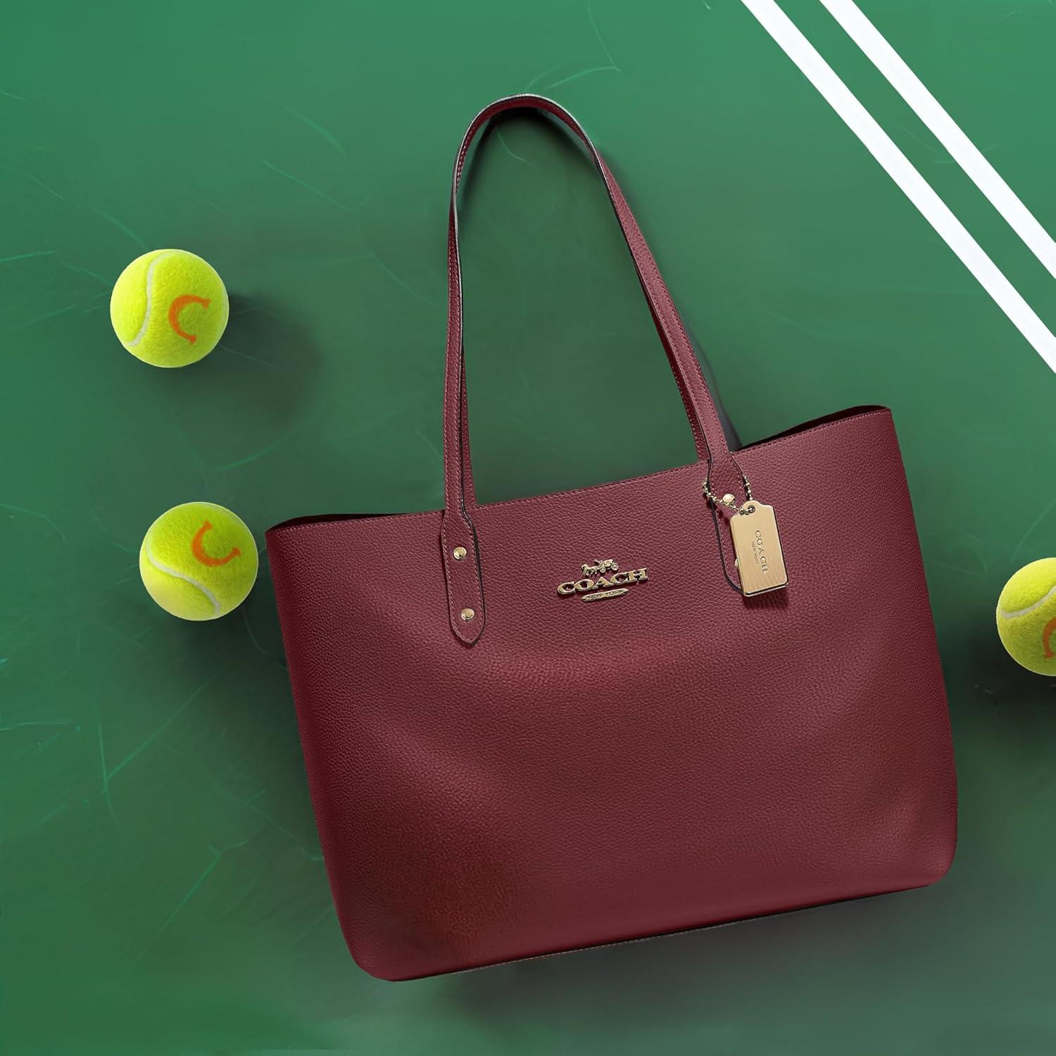 Coach Town Tote in IM/Wine