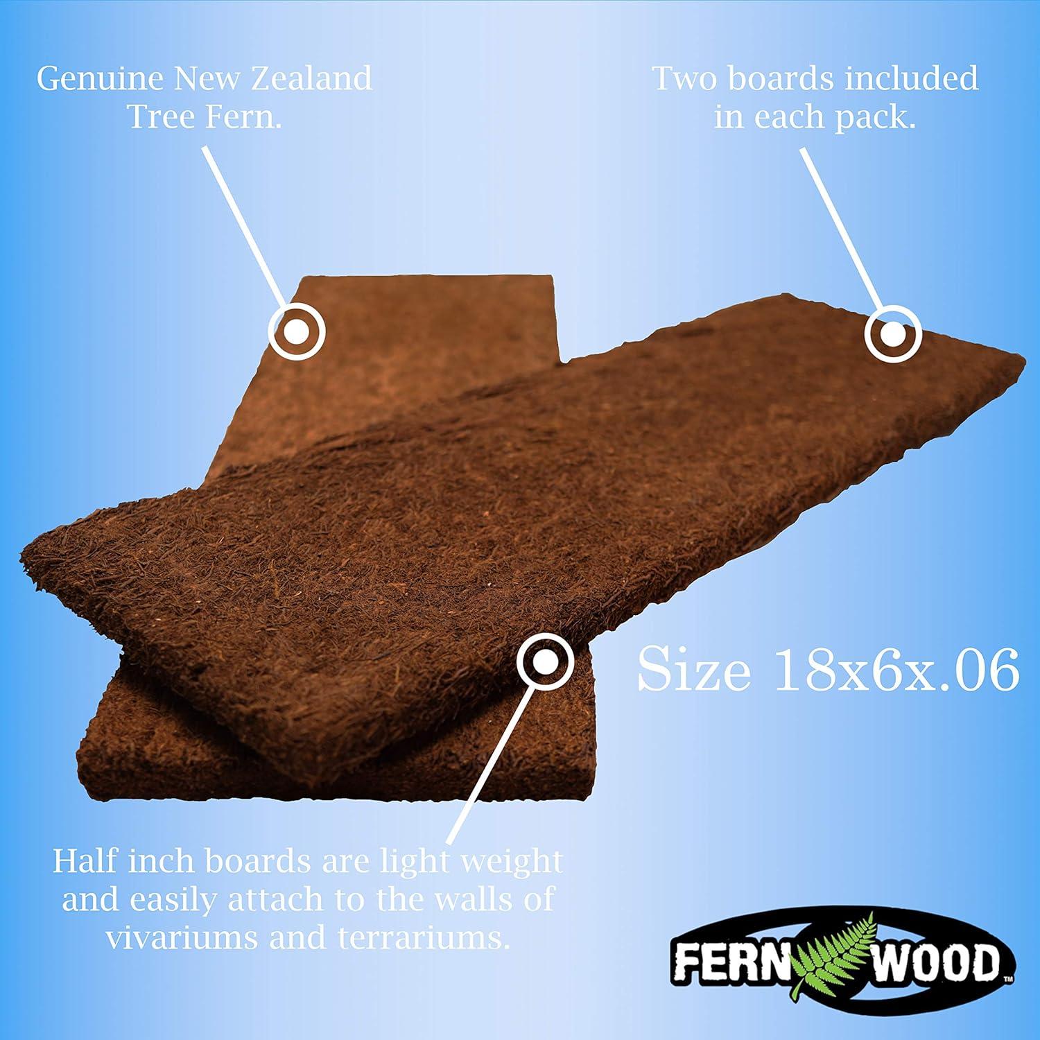 Fern Wood New Zealand Tree Fern Tropical Background Panel 18x6x0.6 Twin Pack