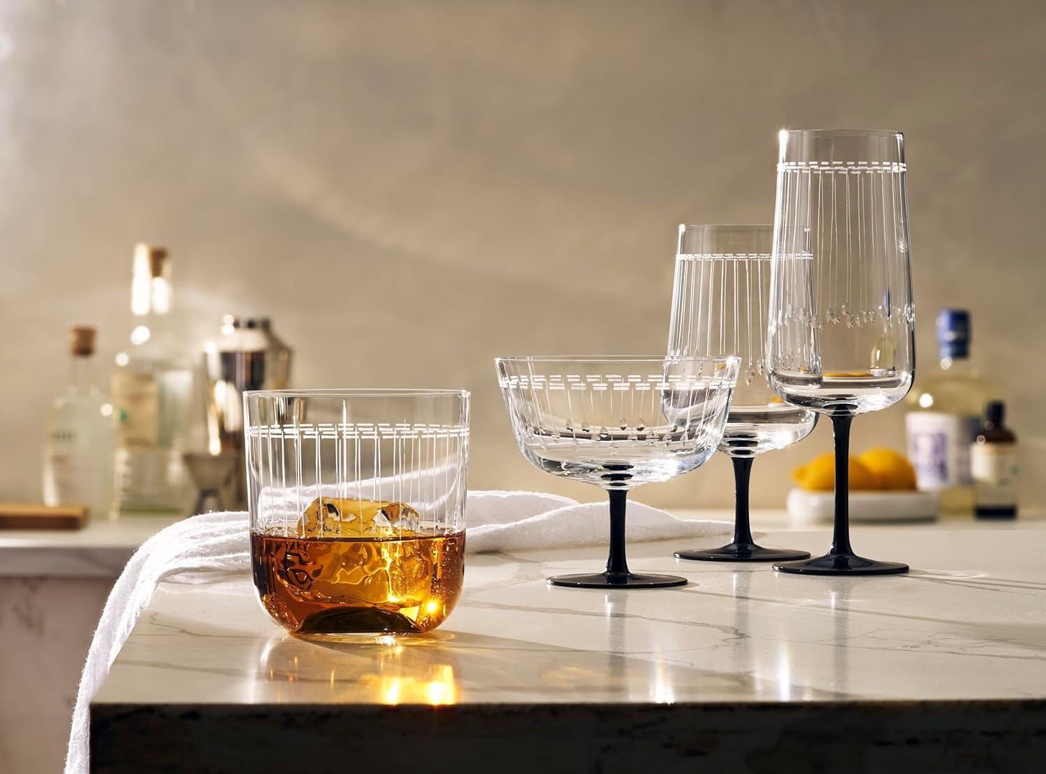 Zwiesel Glas Handmade Glamorous Crystal Glass, 11 Ounce Whiskey (Set of 2), Clear