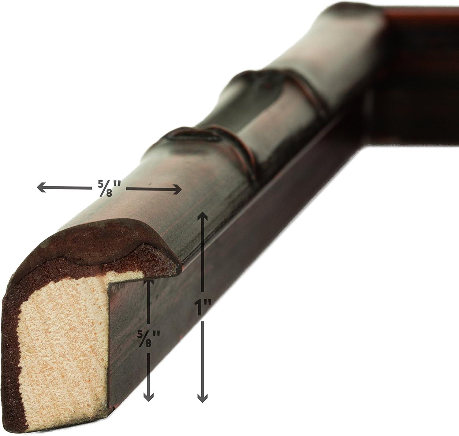 Vintage Bamboo 8.5x11 inch  Brushed Mahogany Single Image Picture Frame