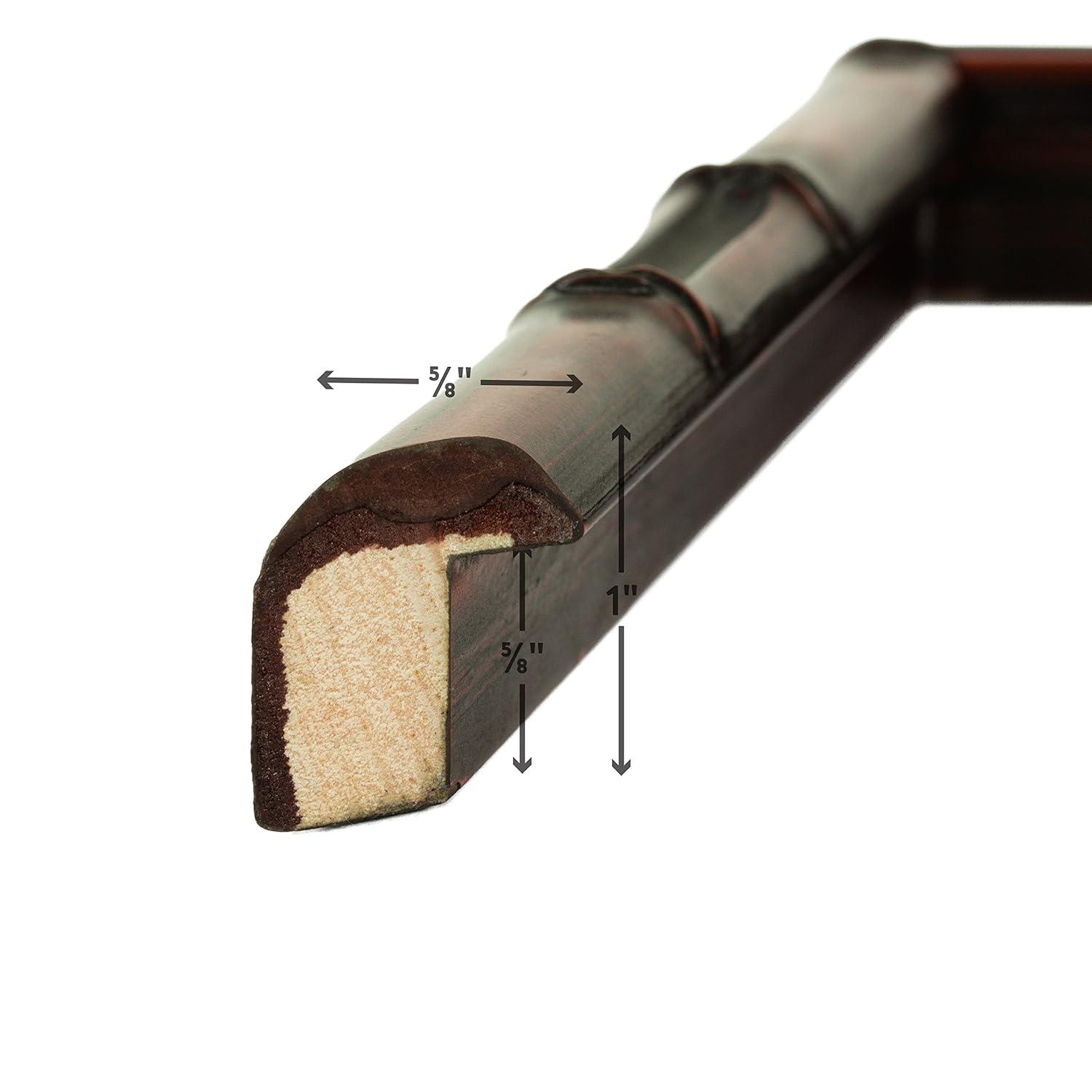 Vintage Bamboo 8.5x11 inch  Brushed Mahogany Single Image Picture Frame