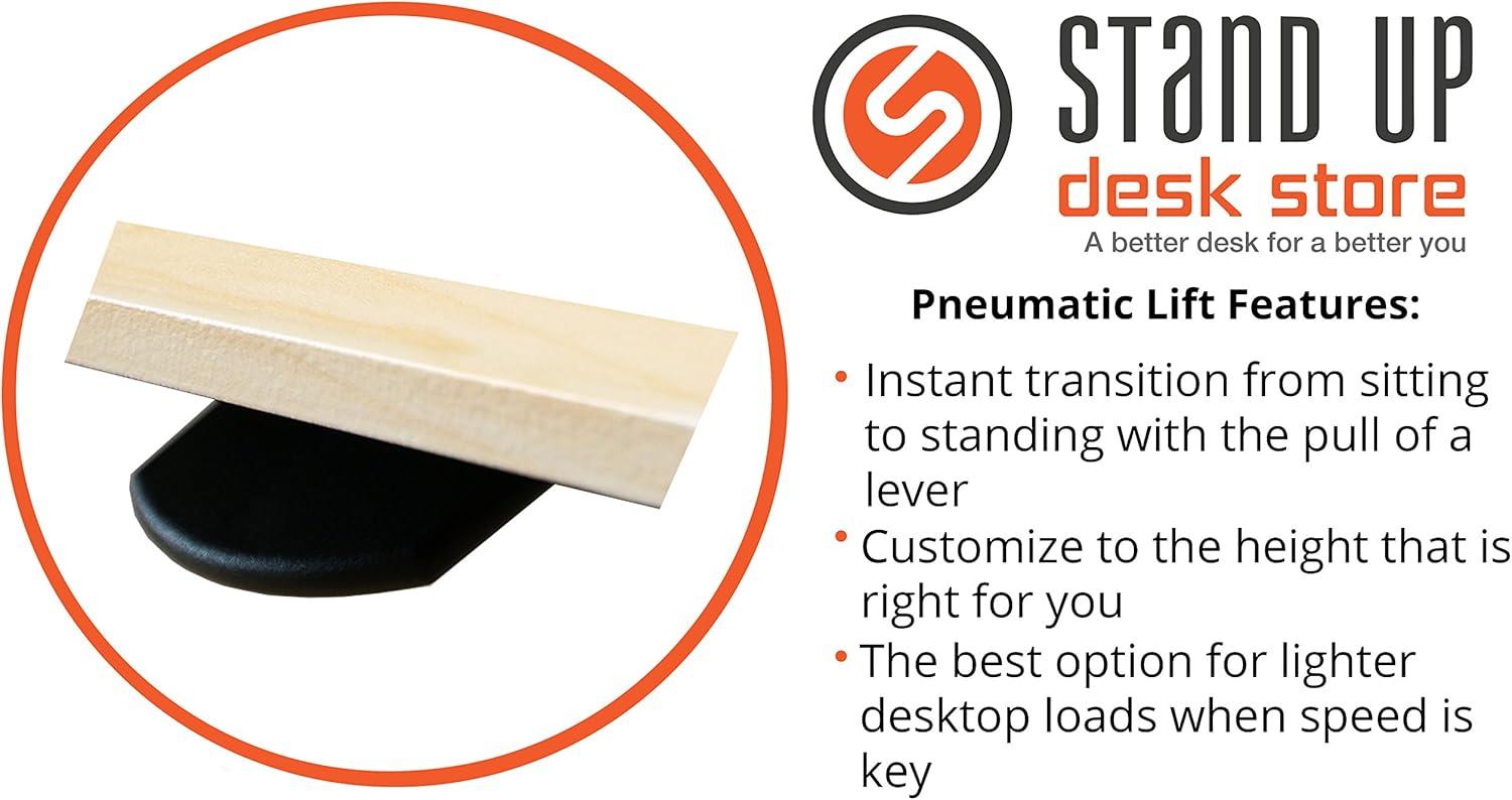 Stand Up Desk Store Pneumatic Adjustable Height Standing Desk Computer Workstation