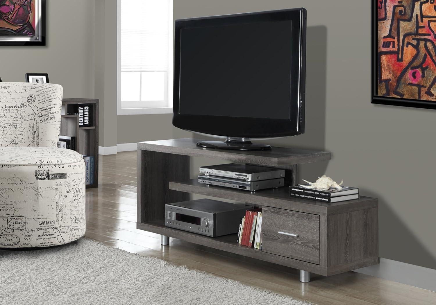 Tv Stand 60 Inch Console Living Room Bedroom Laminate Brown