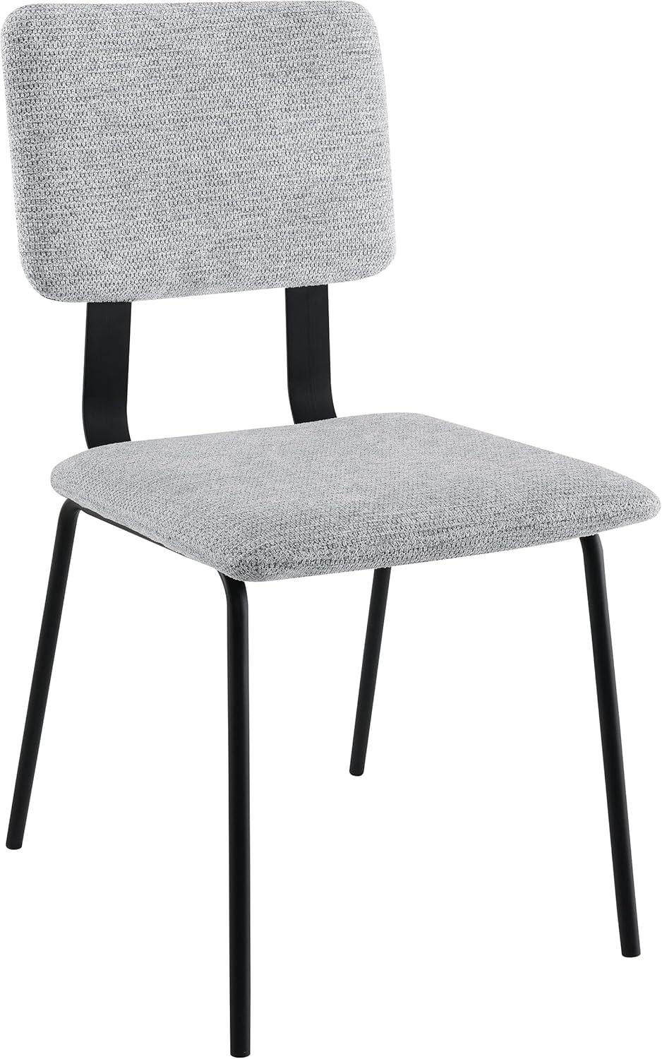 Coaster Calla Contemporary Fabric Upholstered Dining Side Chair in Gray