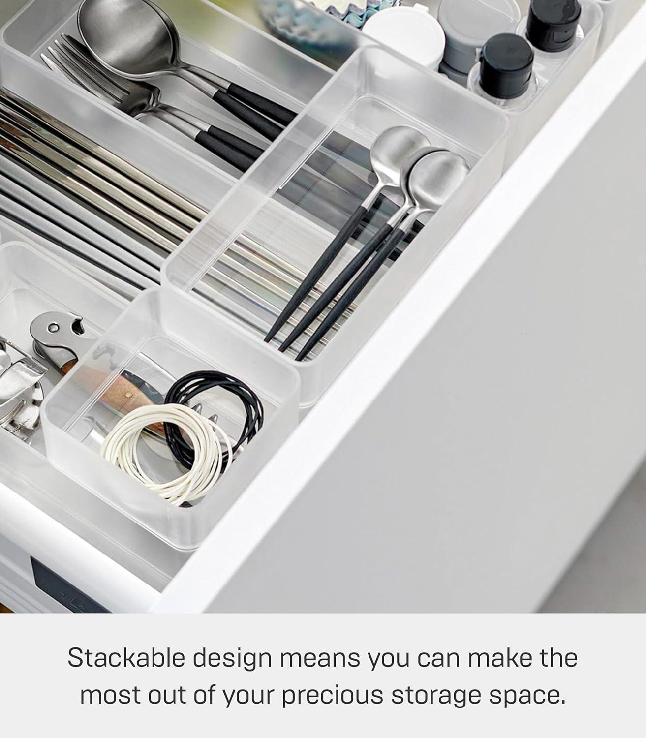Yamazaki Home Yamazaki Home Stackable Organizers [Set Of 2] - Four Sizes, Deep