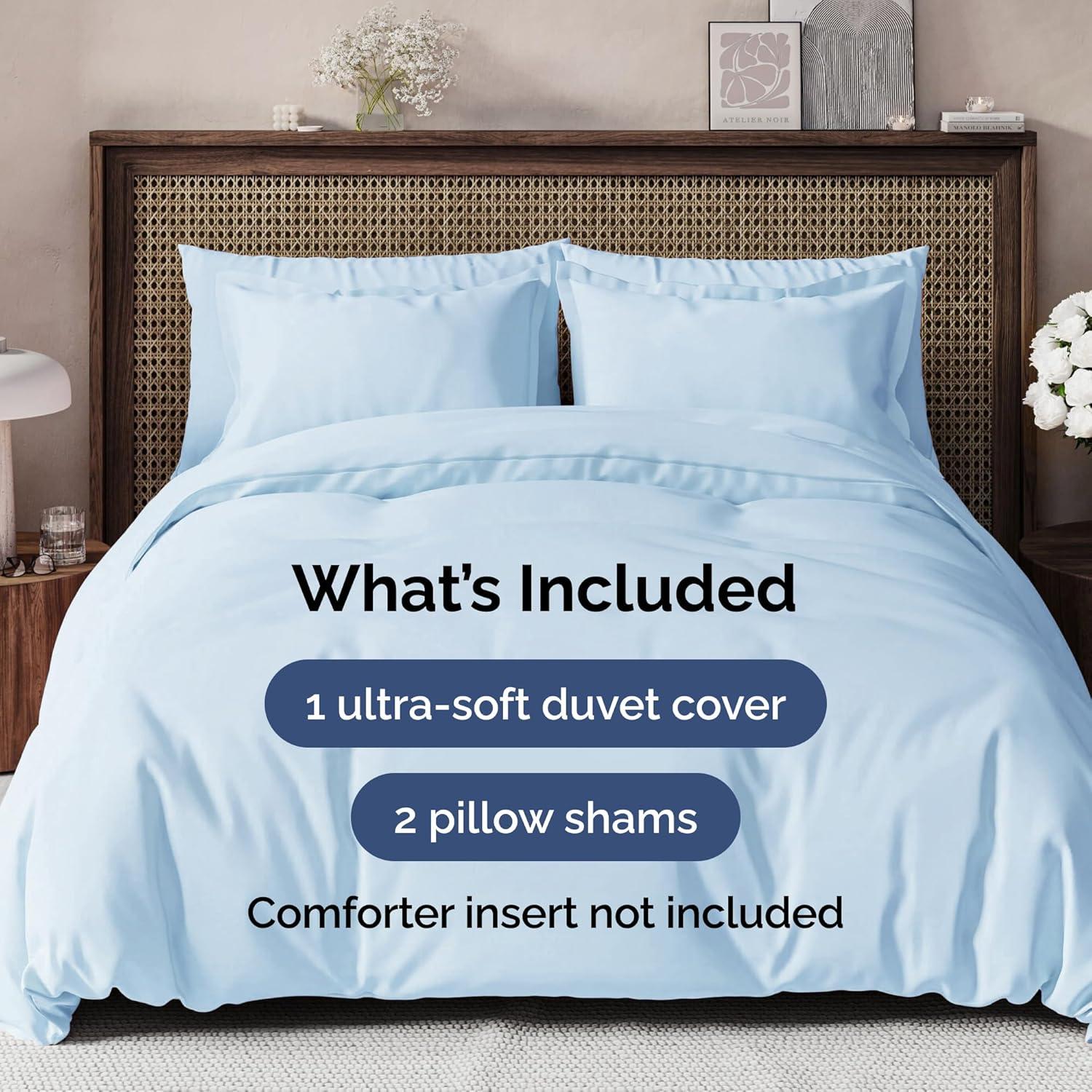 CGK Linens Premium Hotel Quality Soft & Cooling Duvet Cover Set