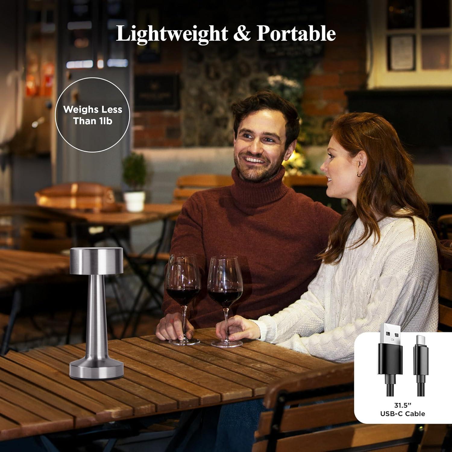 Bell + Howell Bell + Howell Chelsea Table Lamp 2 Pack Led Rechargeable