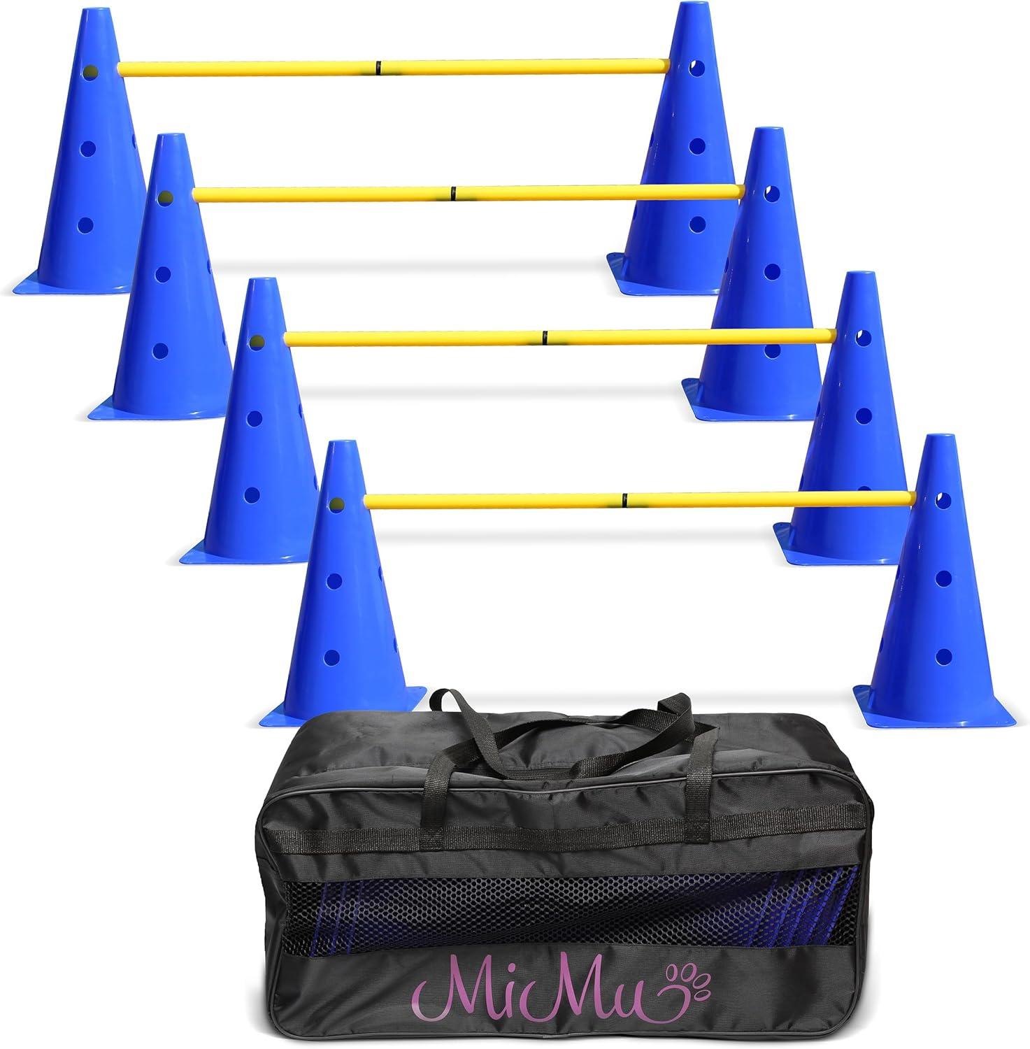 MiMu | Hurdle Cone Set with Training Cones and Agility Poles – Agility Ladder