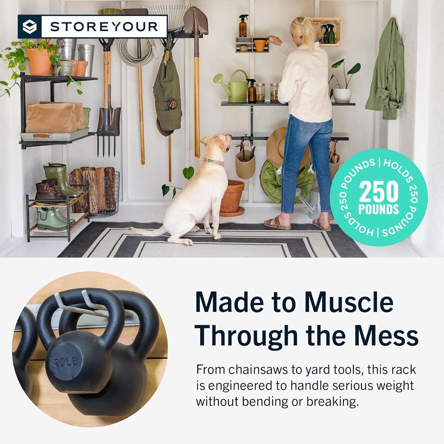 StoreYourBoard Bedrock Garage Tool Organizer | Black