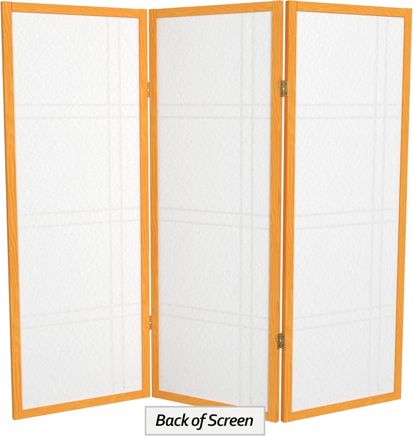 48" x 42" Double Cross Shoji 3 Panel Room Divider