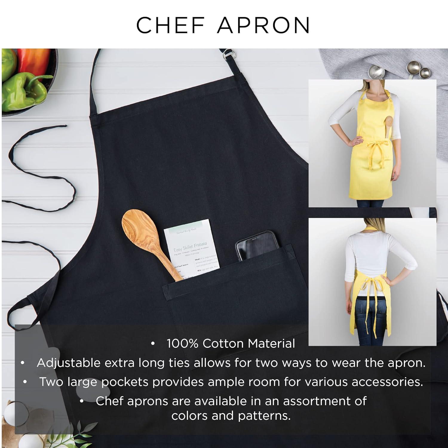 Design Imports  Chino Chef Apron Tango Red