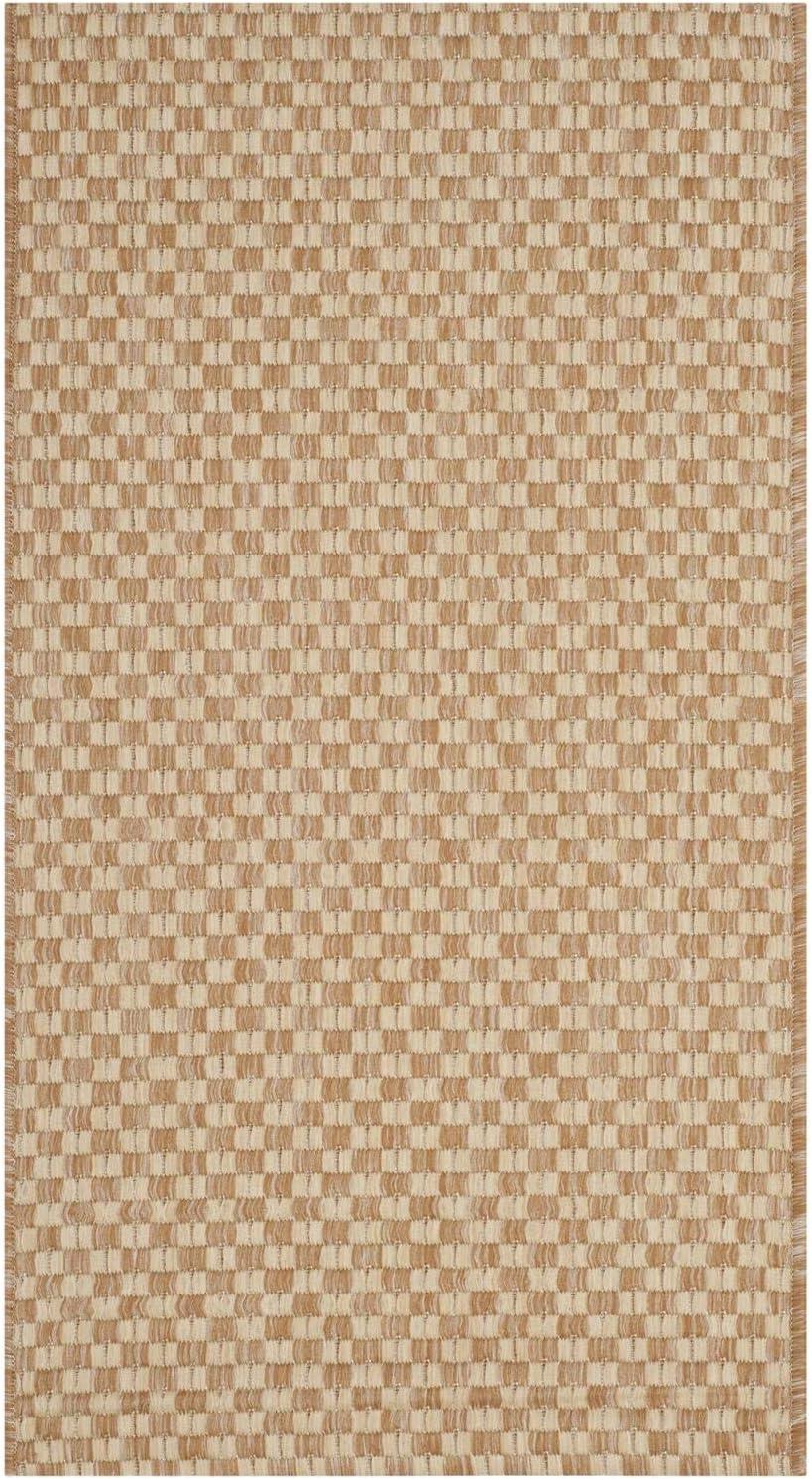 24" Round Natural Cream Synthetic Easy-Care Accent Rug